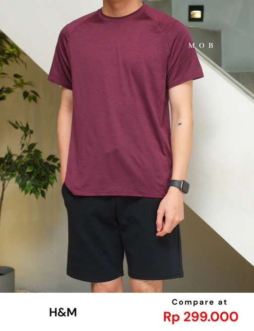 Image of HMSST02001A Dry Move SS Tee Purple Misty