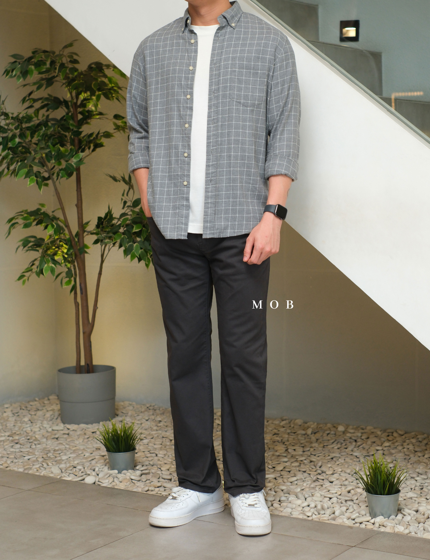 GFPT04001 Comfort Slim Pants Essentials Grey