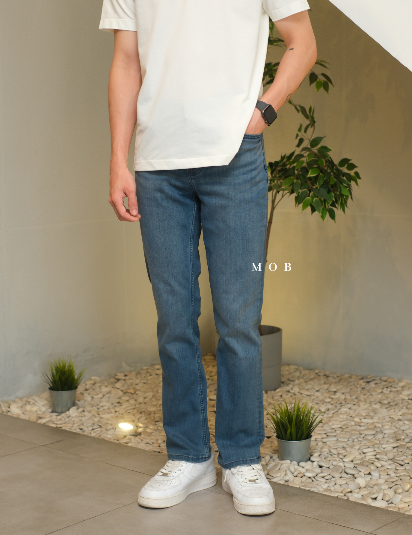 KCPT02004 Awearness Chillflex Slim Jeans Medium Blue