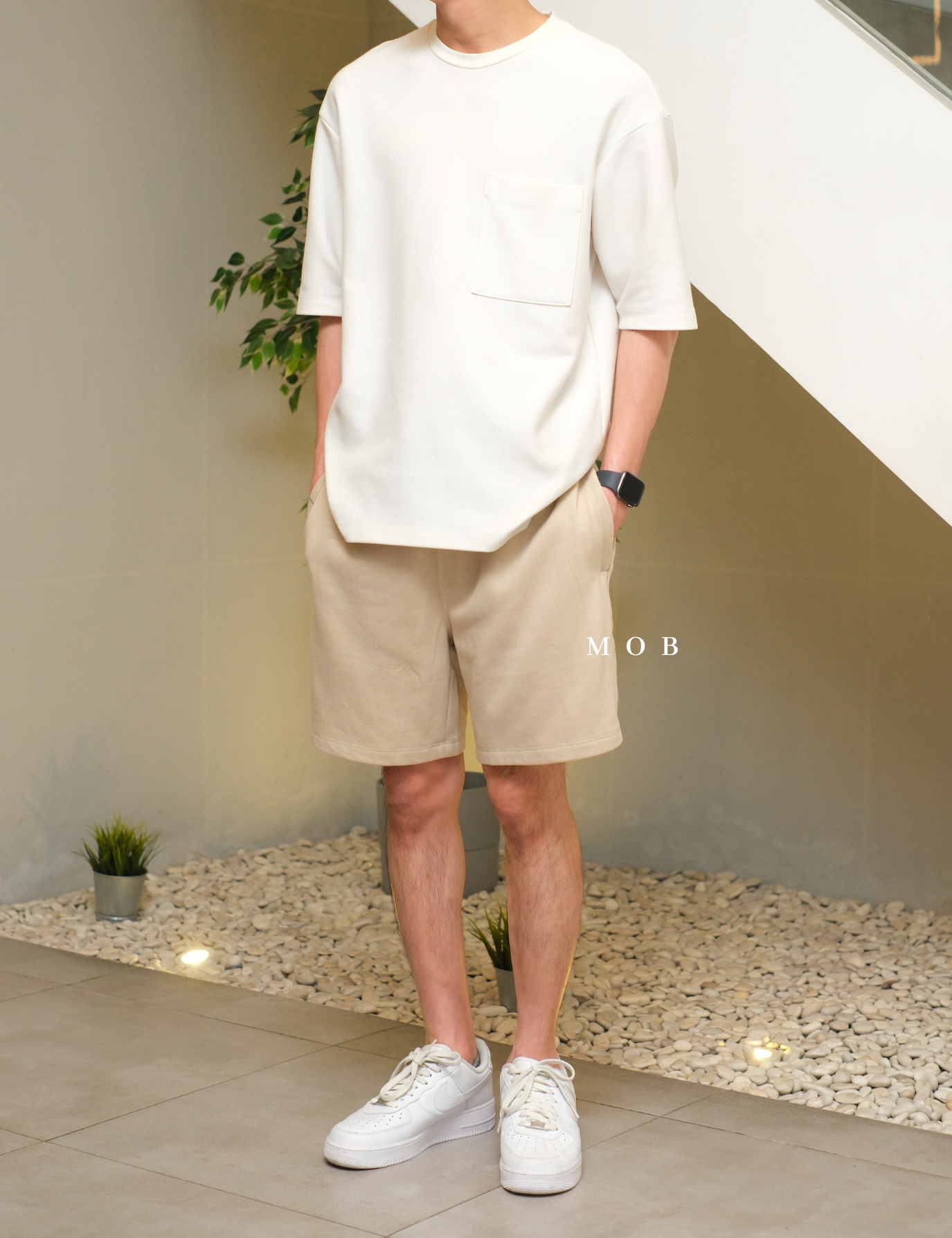 ONSR09001 Basic Shorts Khaki