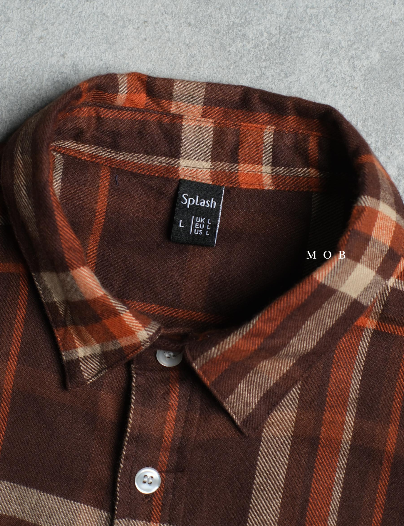 SPLLSS04001 Flannel LS Shirt Brown Plaid
