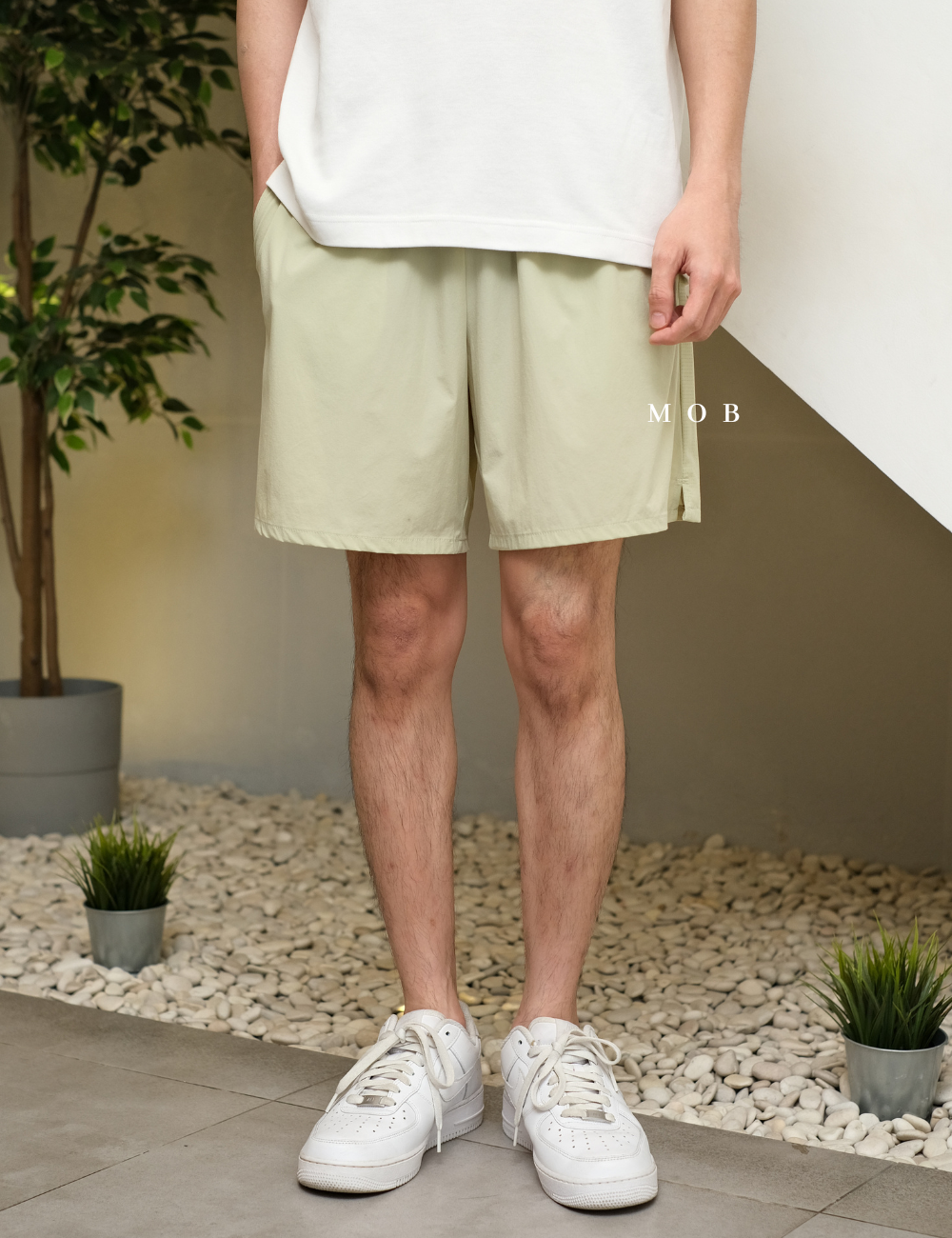 FLXSR02002 Sports Shorts Light Green