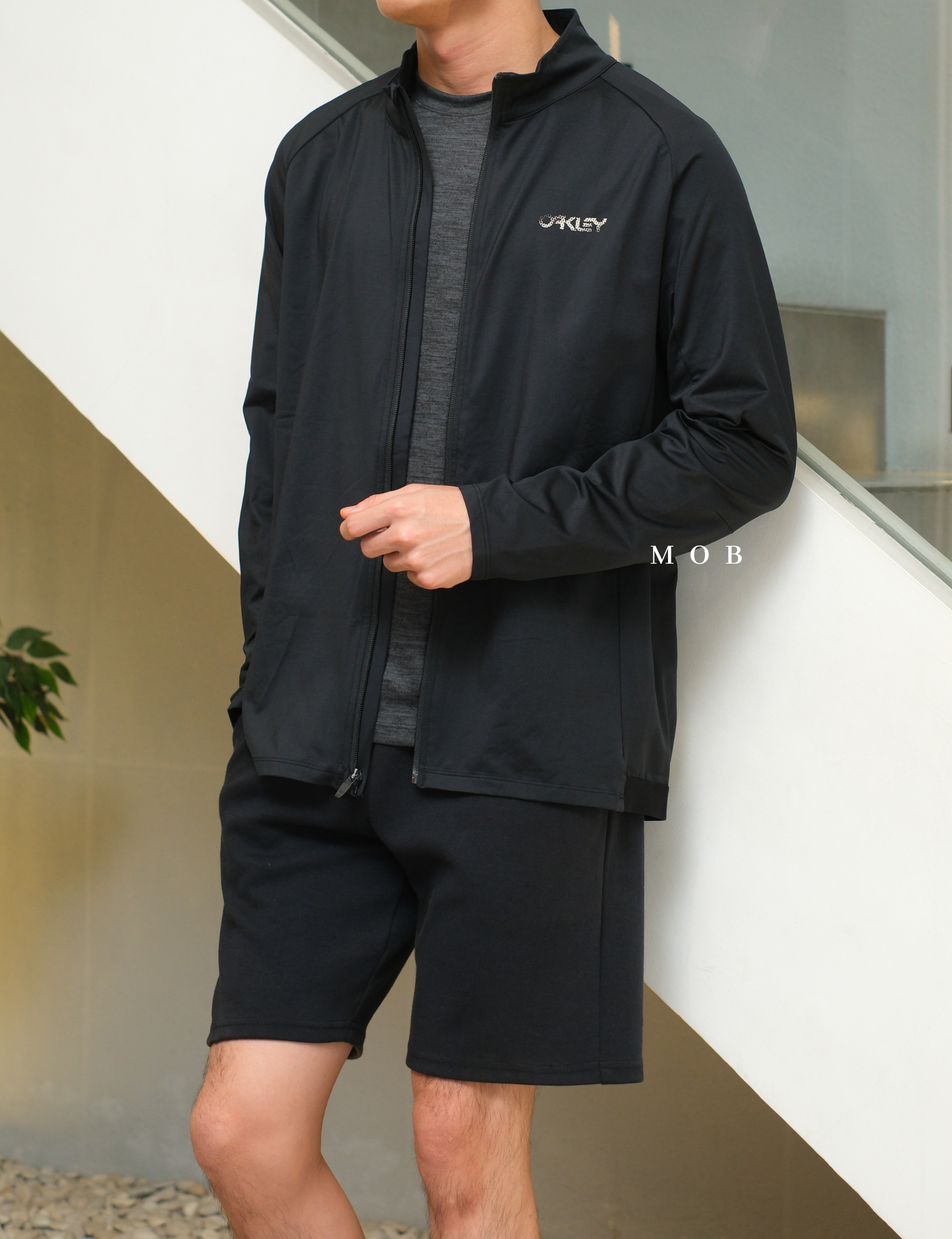 PMBL03001B Warmcell Baselayer Side Logo Dark Grey Misty