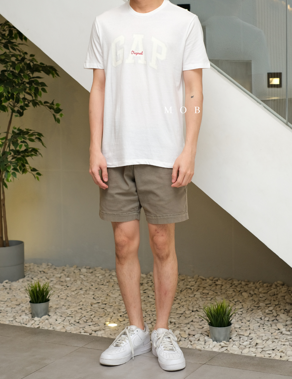 GPSST1202E ARCH Logo SS Tee White