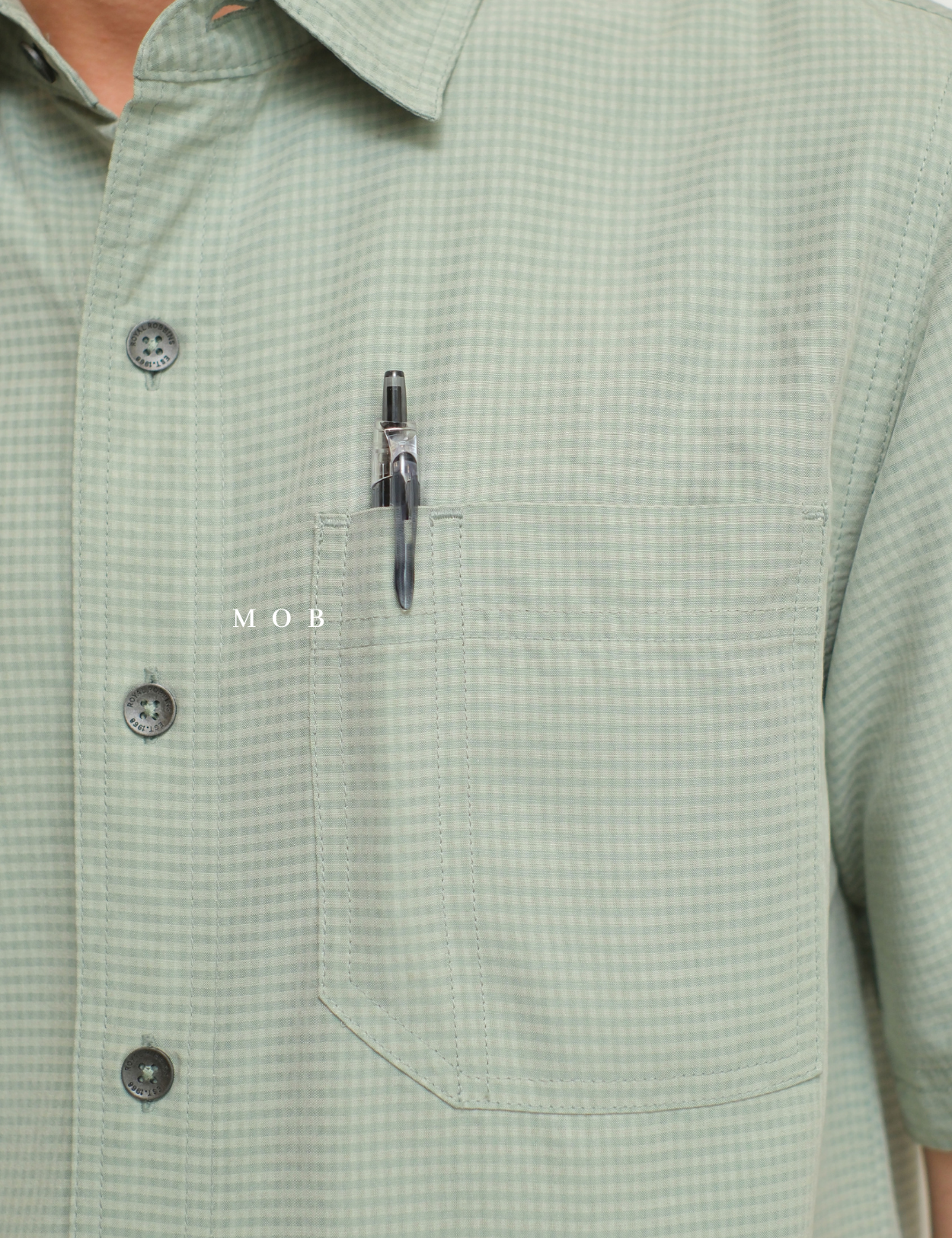 RRBSSS01001G Desert Pucker Dry SS Shirt Mint