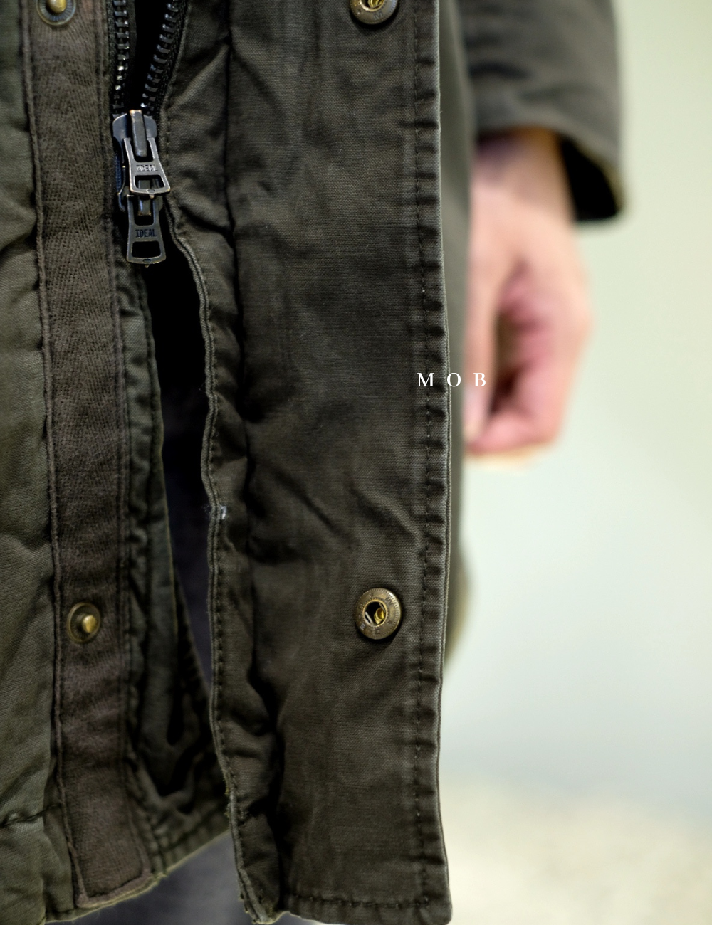 GPJ1201A Sherpa-lined Fishtail Parka Olive