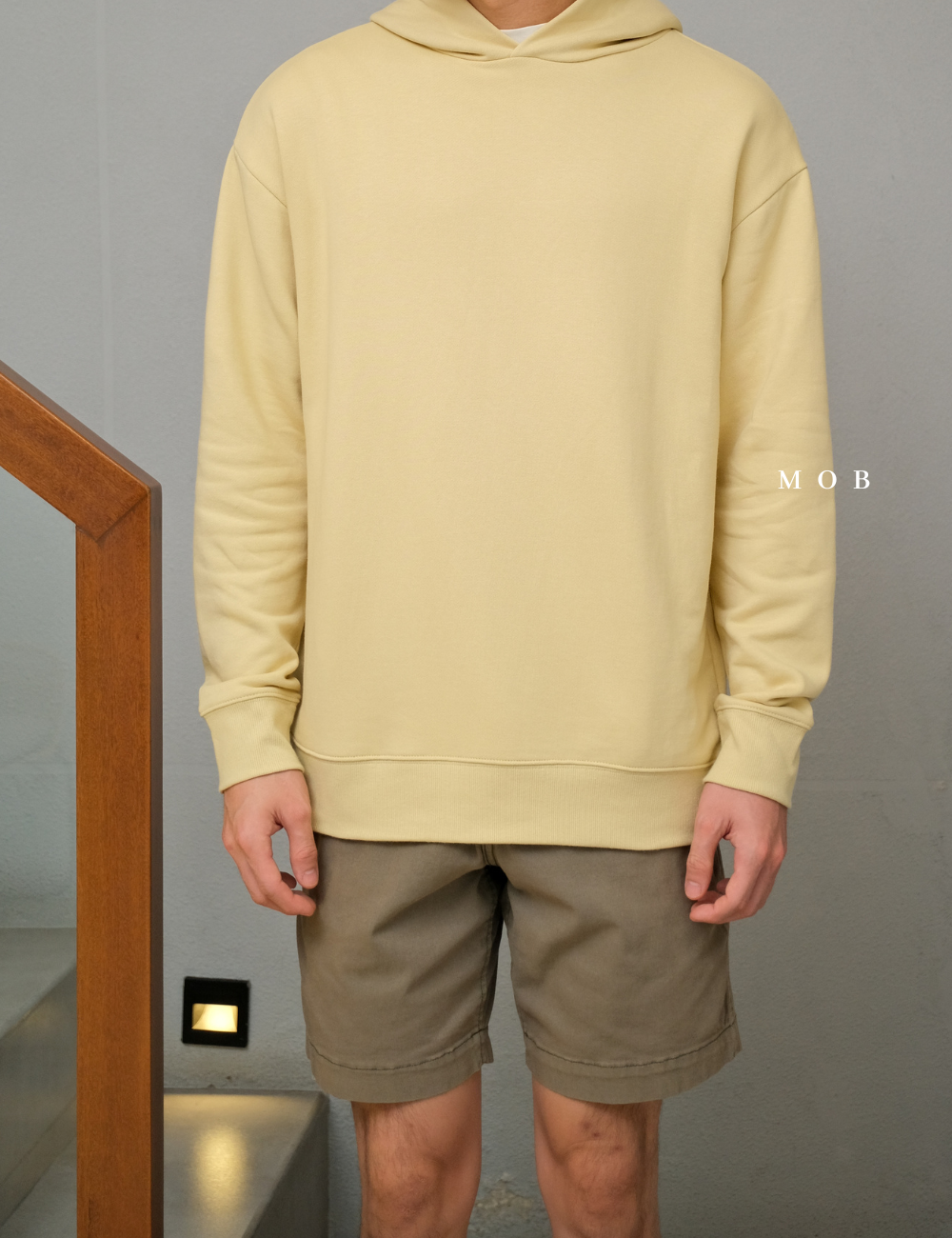 MJHOD01001 Basic Pullover Hoodie Calm Yellow