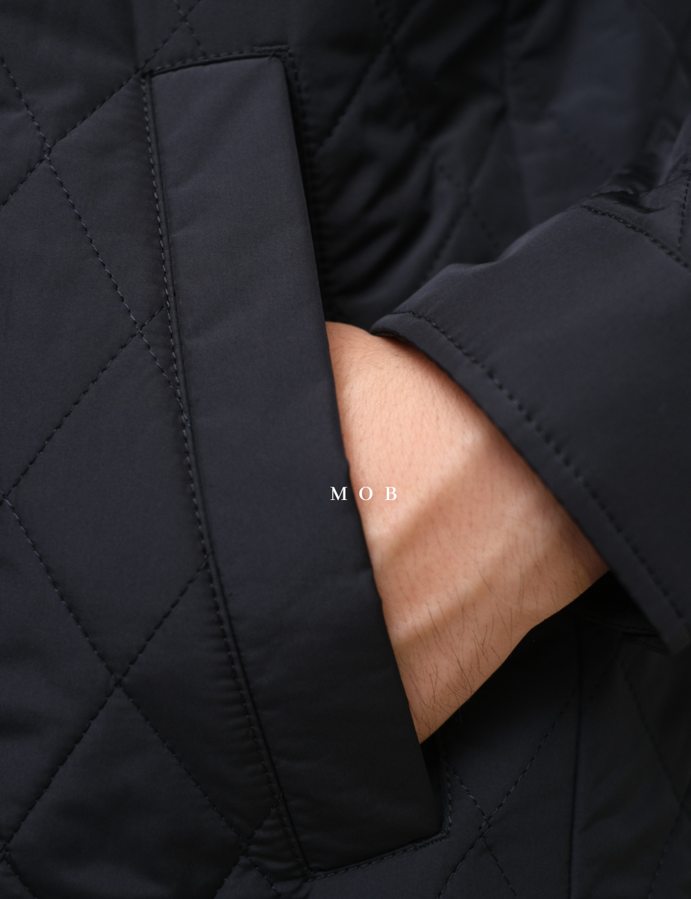 SPJ01001 Quilted Jacket Navy