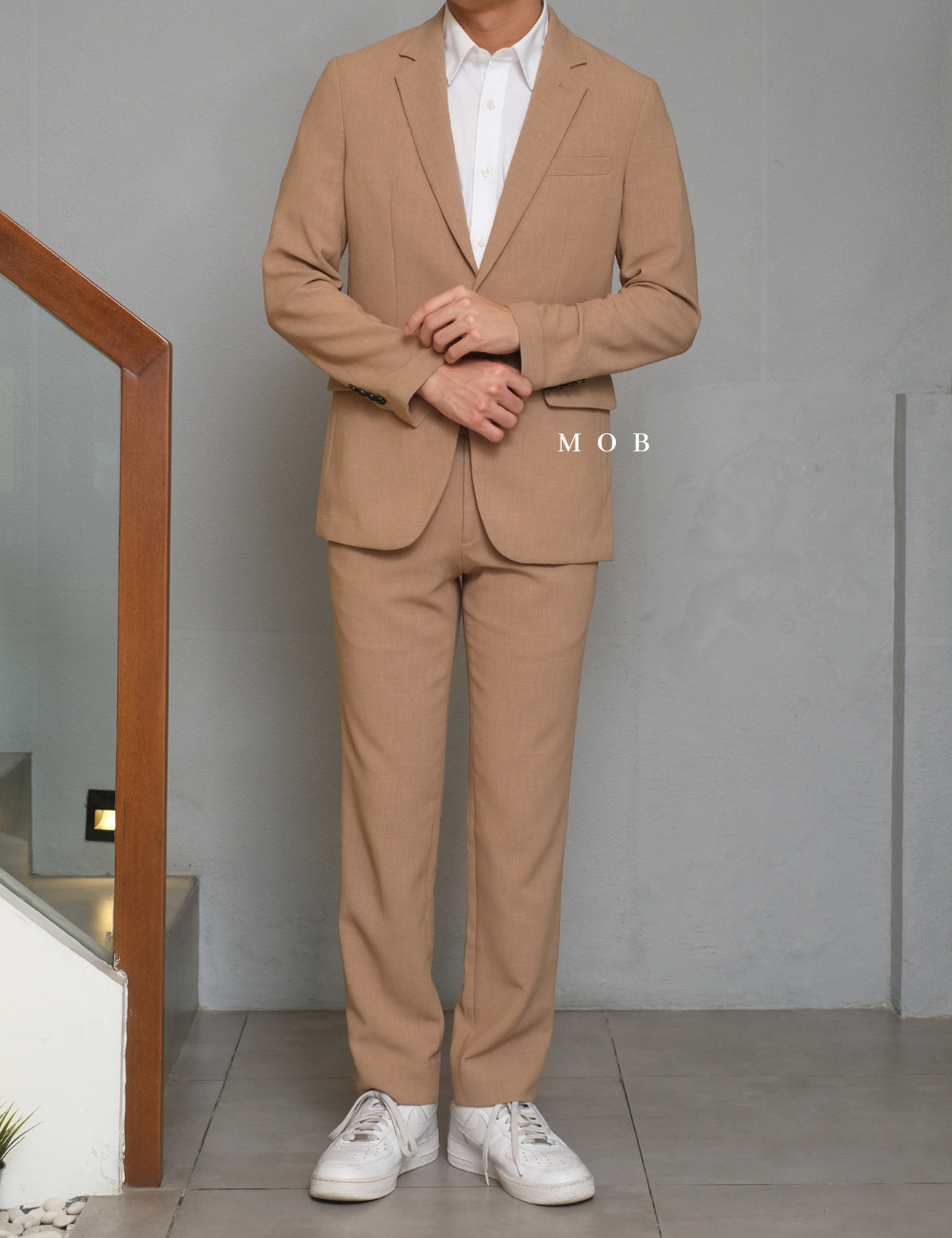 MSTBZ01001 Slim Fit Blazer Brown