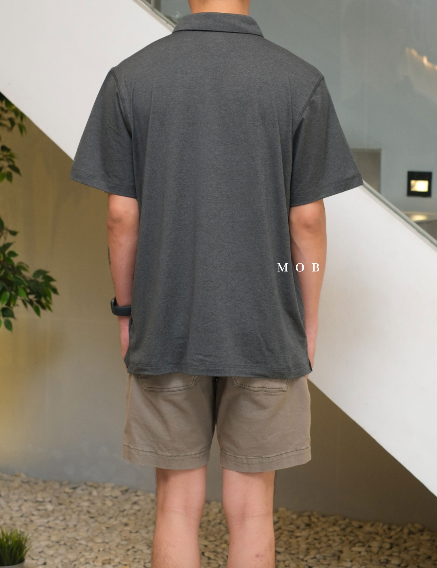 CLMPSS01001 Tech Trail Polo F24 SS Dark Grey
