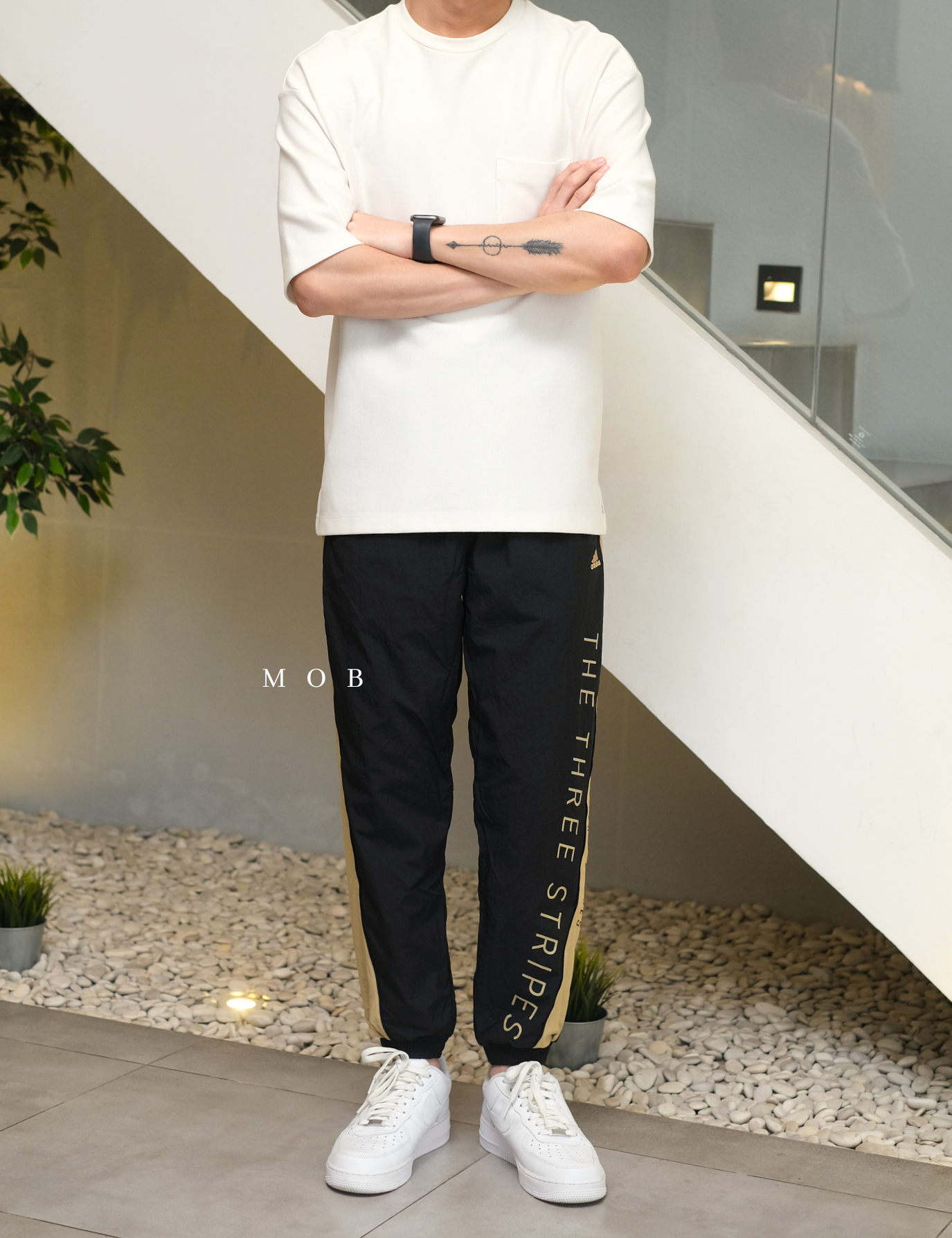 ADDSJP01001 Training Jogger Pants Black GOLD