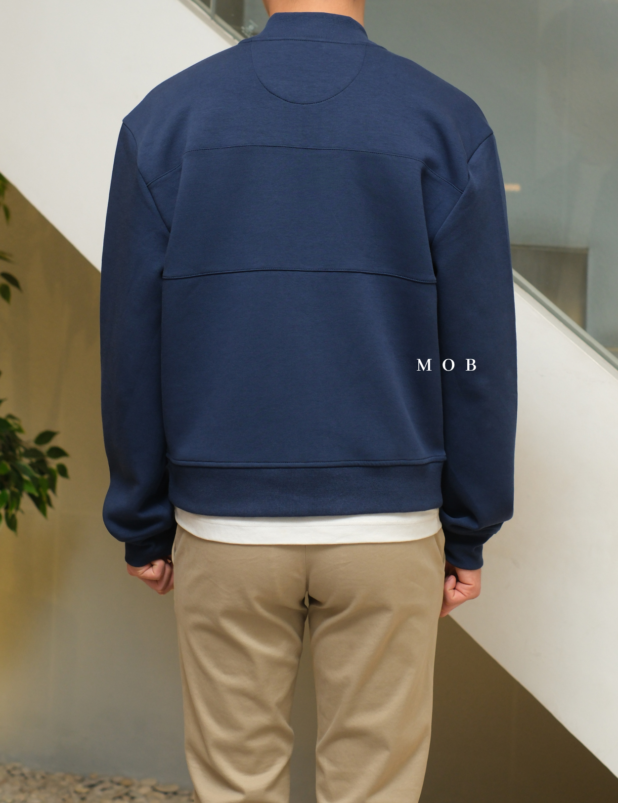MODJ01001 Modern Pocket Bomber Jacket Navy