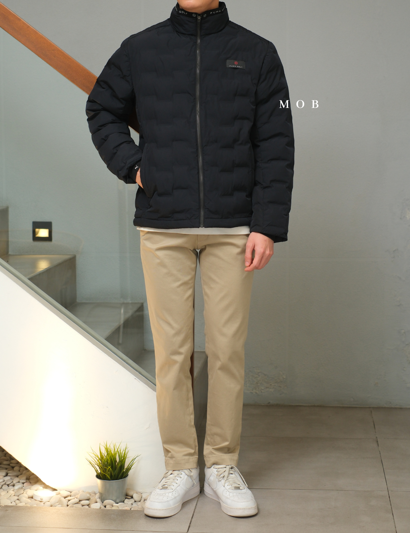 PMJ01001A Puma Tube Padding Jacket Navy