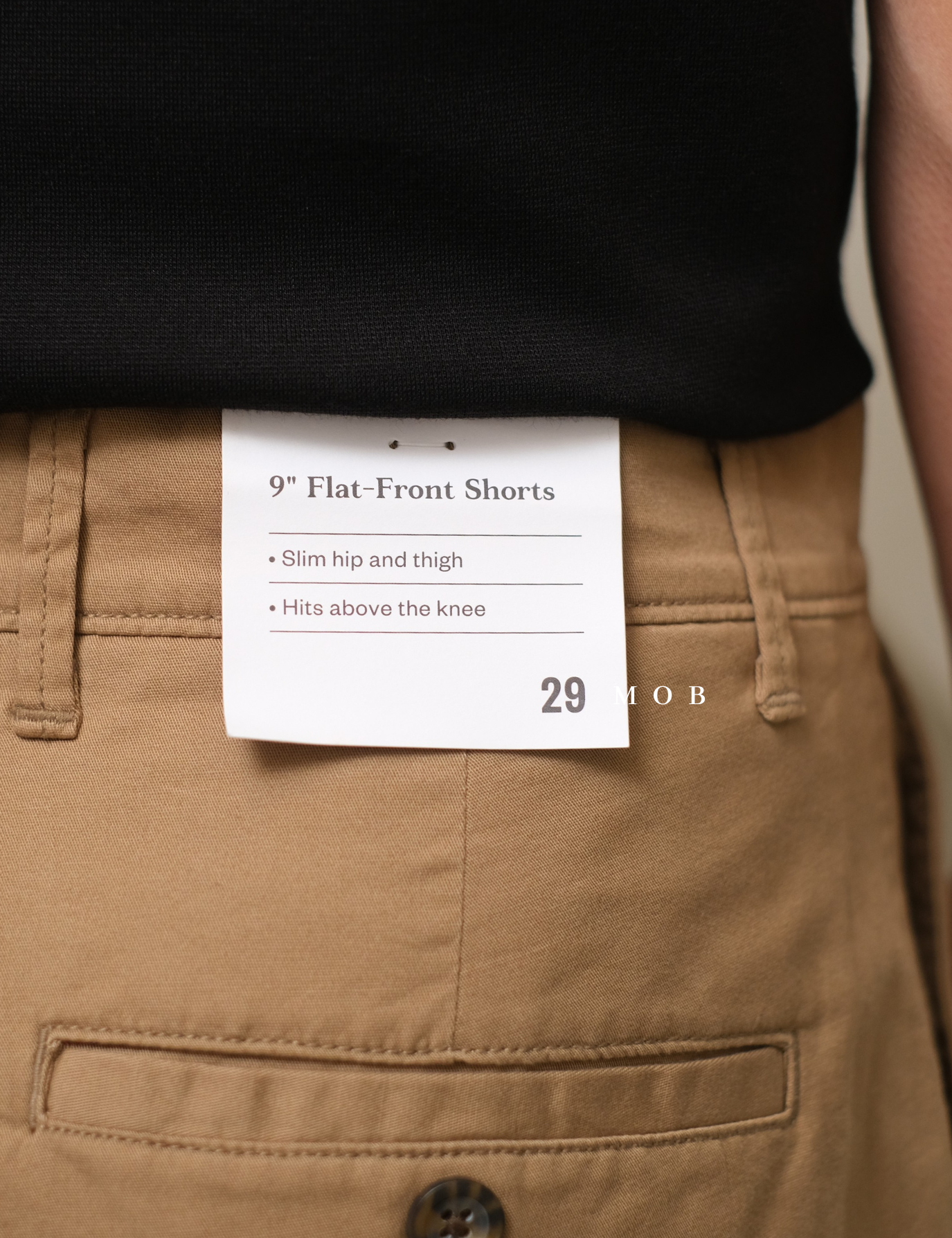 GFSR01001A Flat Front Shorts Brown (Inseam 9)