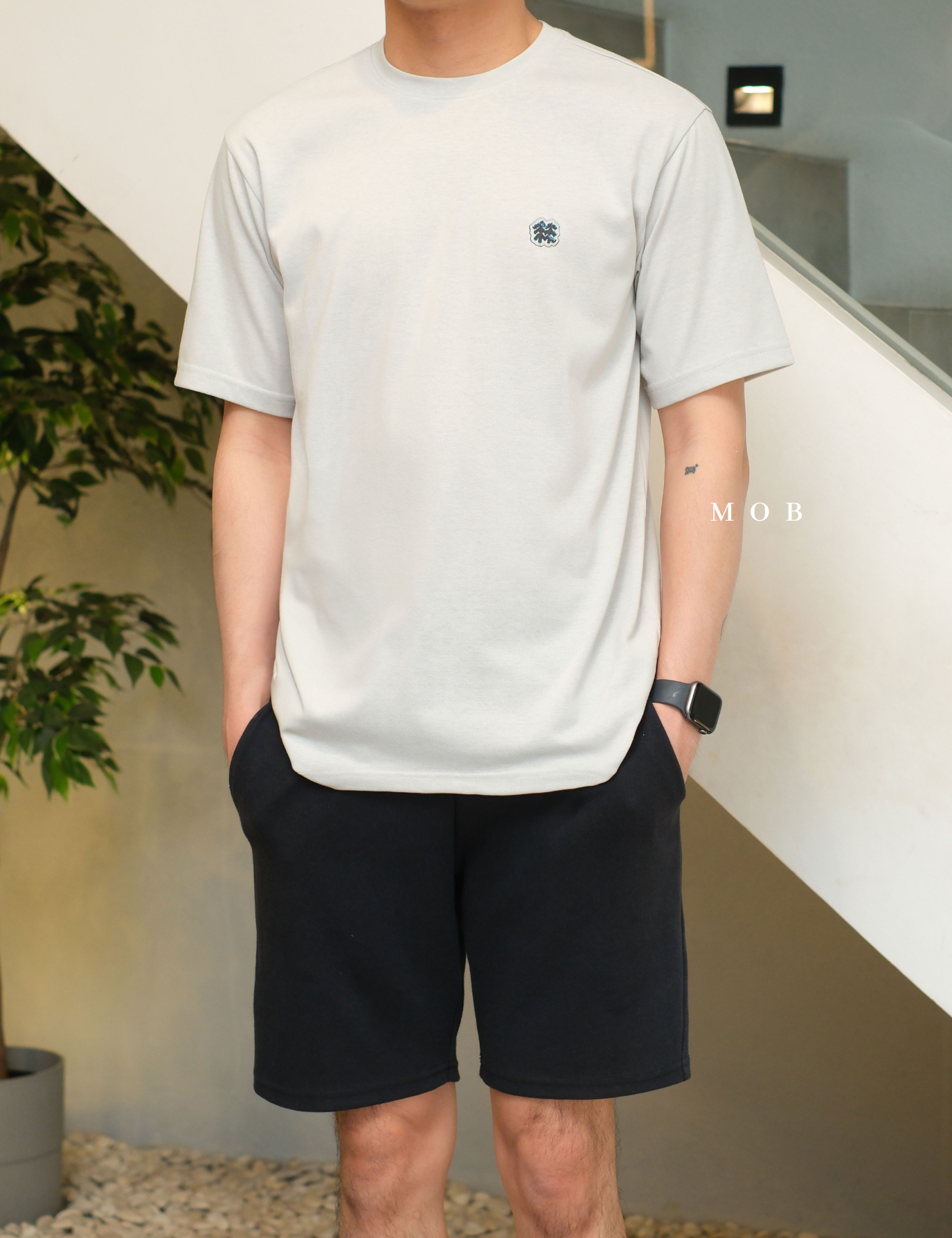 KOL01SST001-002 Kolon X Lee Kyu-tae Evergreen Tree SS Tee Greige