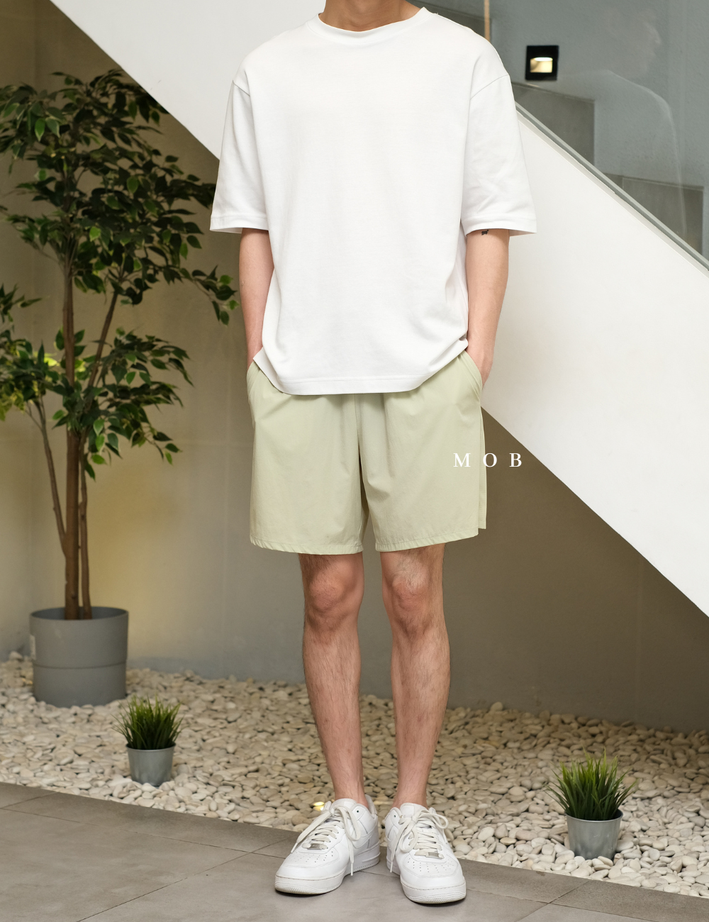 FLXSR02002 Sports Shorts Light Green