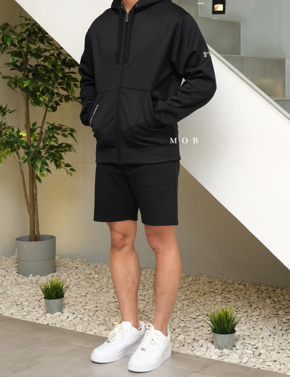UAFZ01001 Fleece Full-Zip Hoodie Black