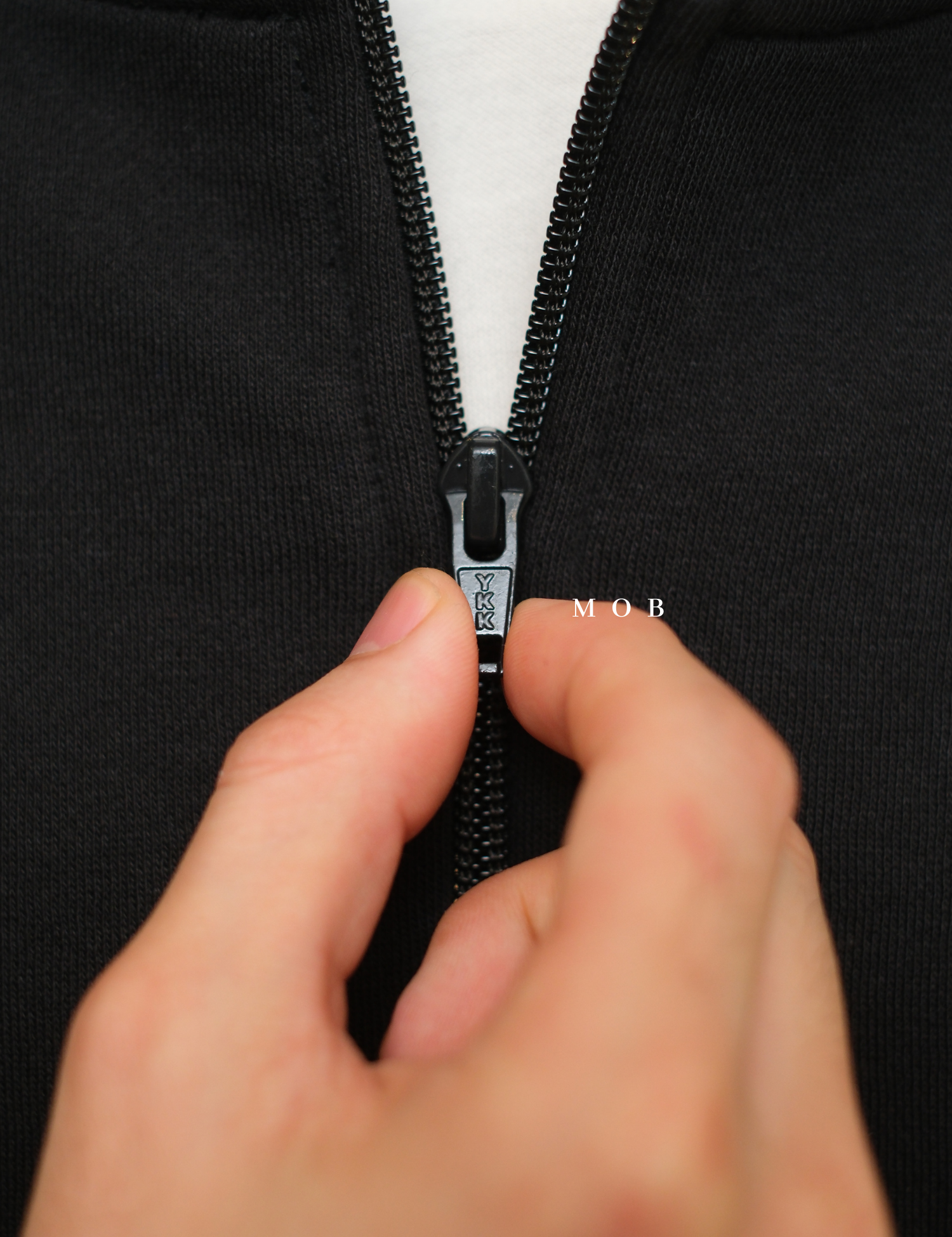 STSW05001C Basic 1/4 Zip Sweatshirt Black