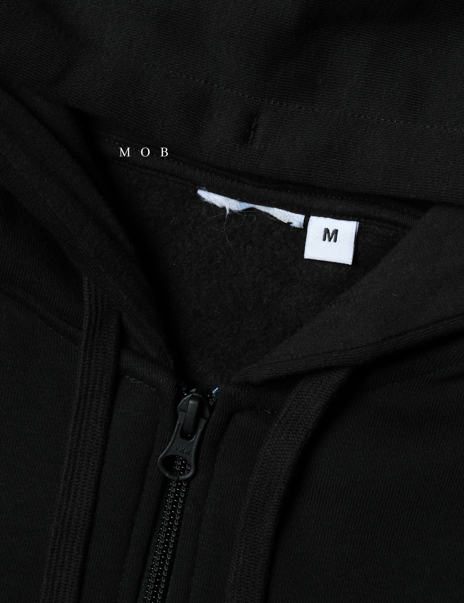 ANDFZ01001 Basic Full Zipper Hoodie Black