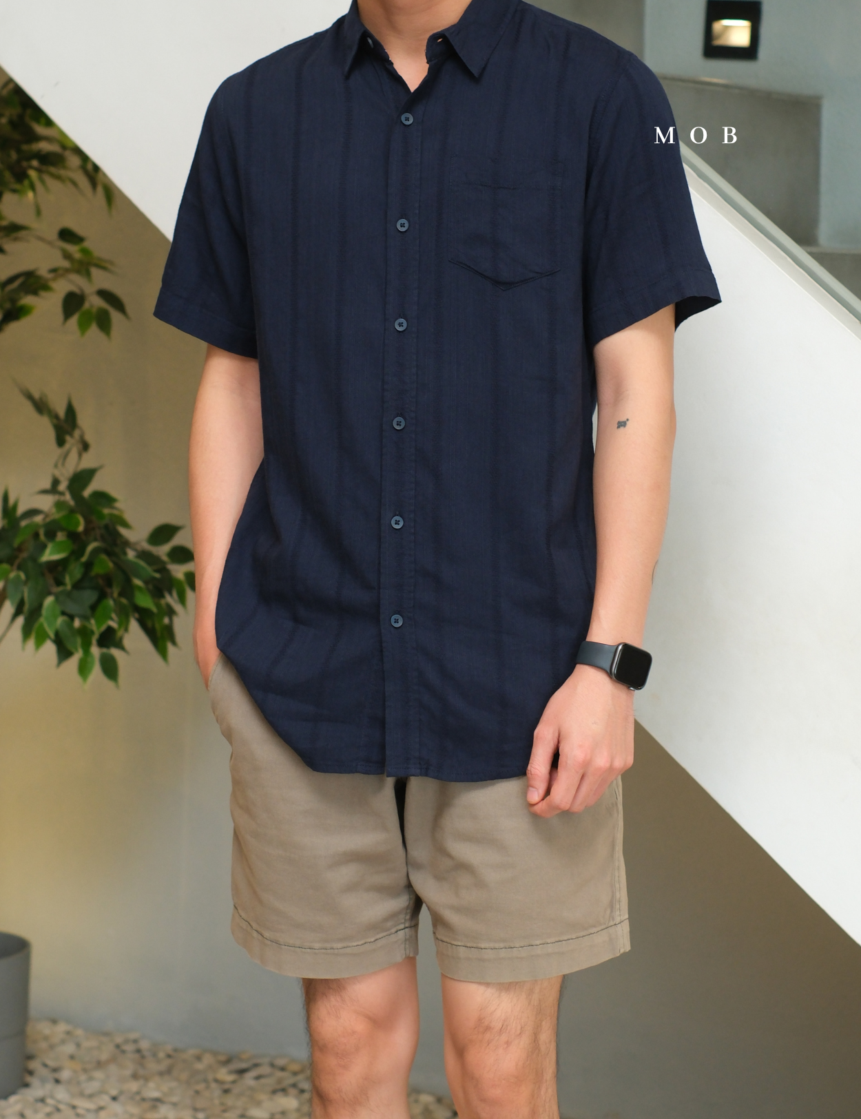 SUNSSS01001 Weston SS Shirt Midnight Navy