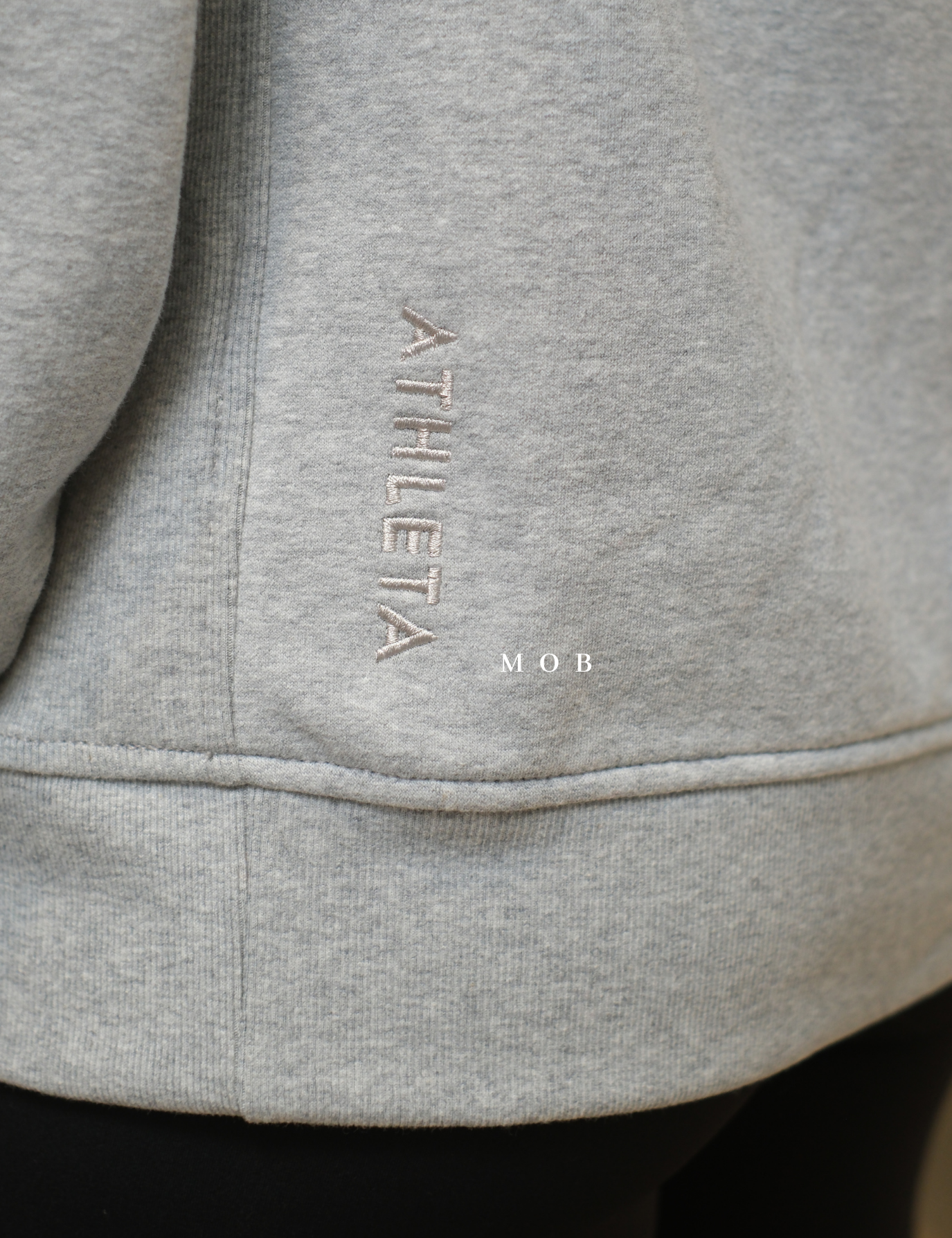 ATHSW02001A Forever Fleece 1/4 Zip Sweatshirt Grey Misty