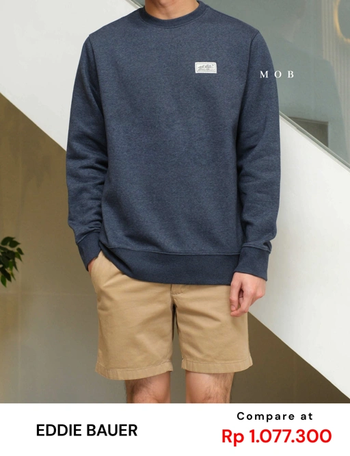 EBSW01002 Basic Fleece Sweatshirt Navy Misty 