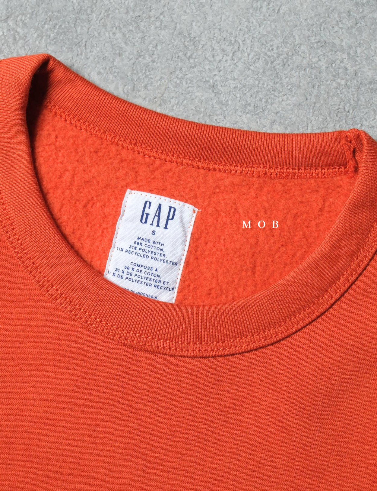 GPSW01001A Retro Logo Sweatshirt Orange