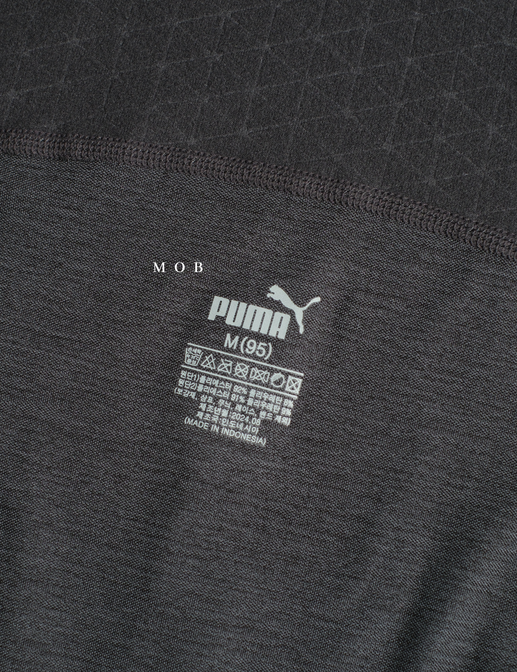 PMBL03001B Warmcell Baselayer Side Logo Dark Grey Misty