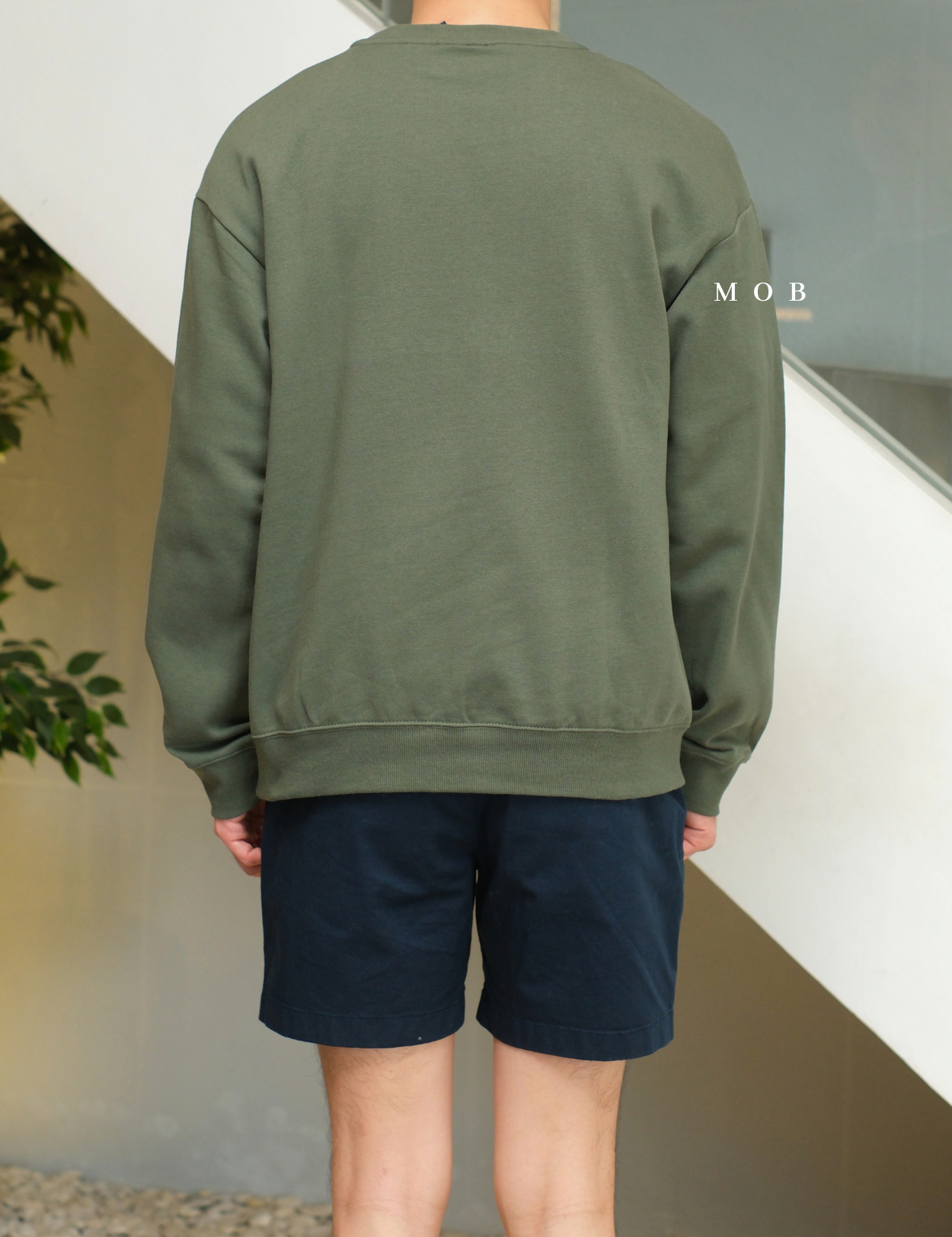 HMSW05004 Relaxed Fit Sweatshirt Olive