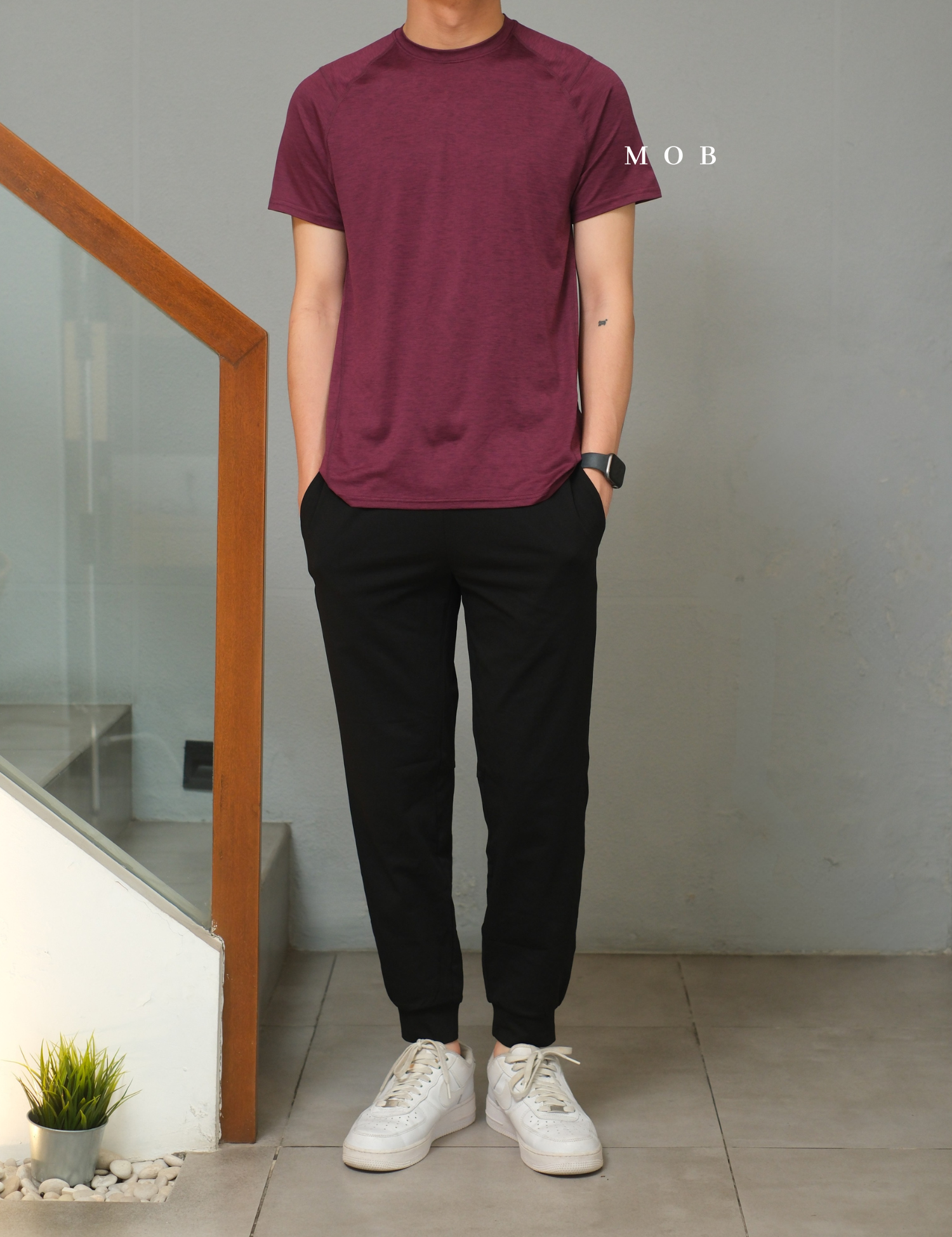 HMSST02001A DryMove SS Tee Purple Misty