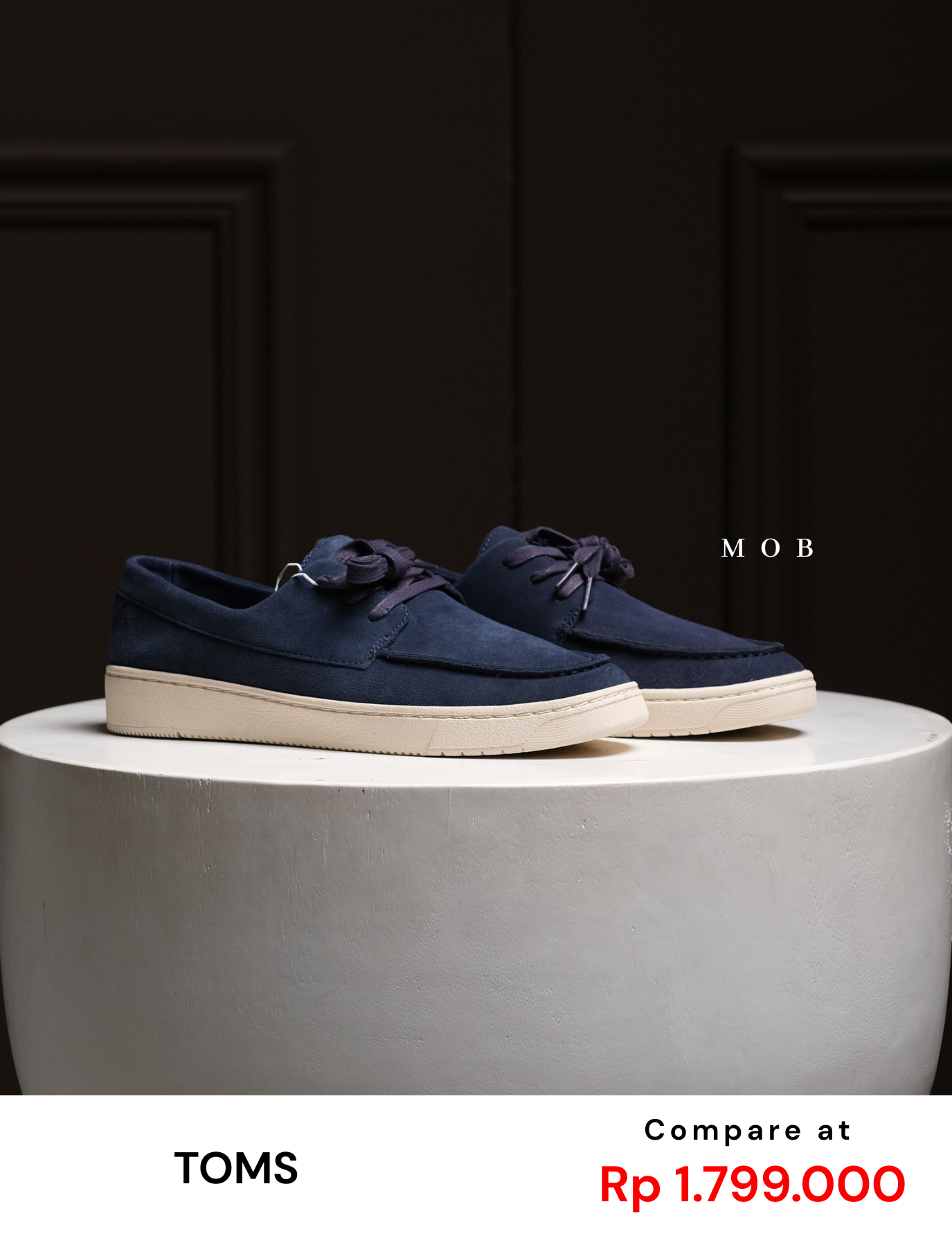 TMSSSH01006 TRVL LITE London Shoes Navy Suede