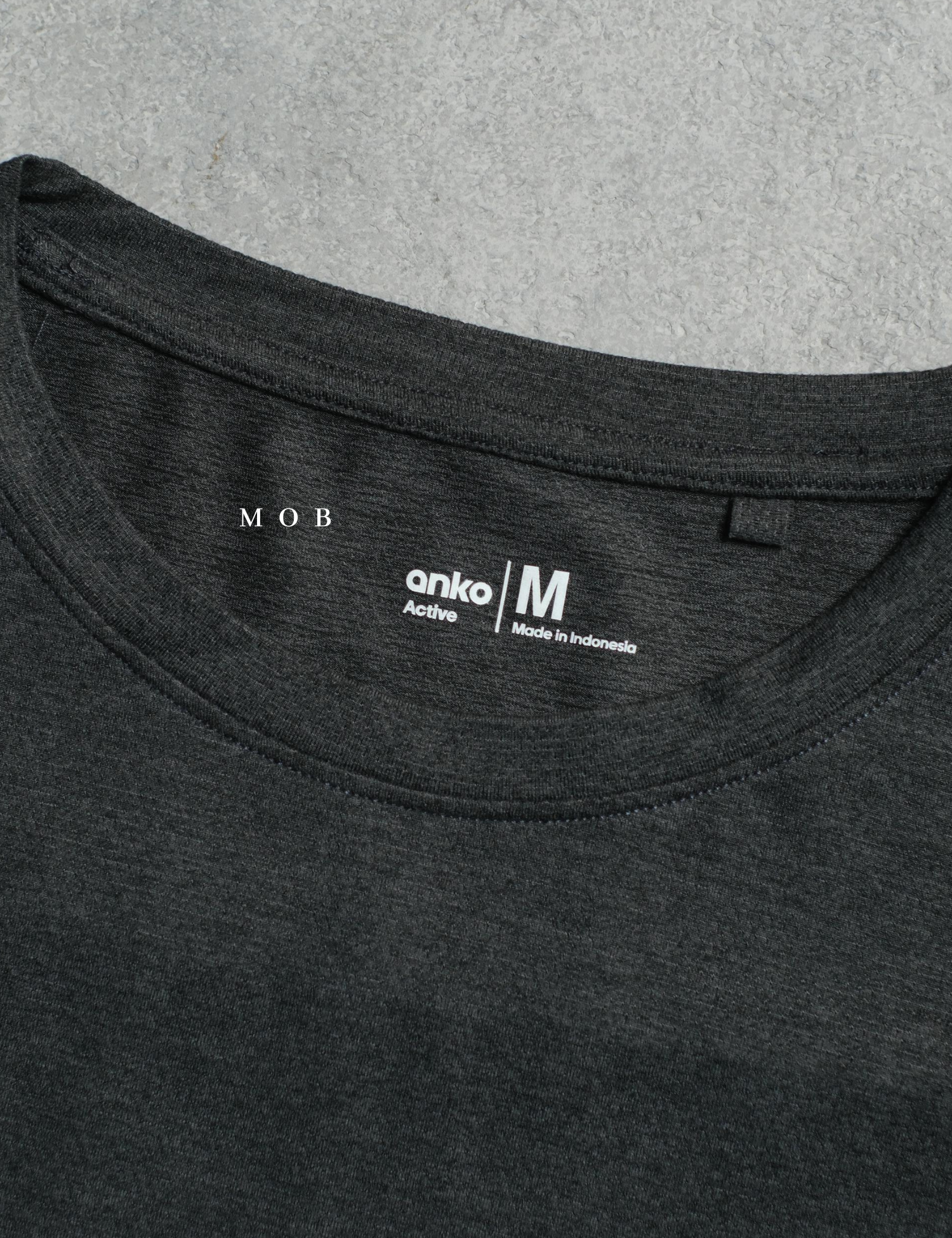 AKSST01003 Active SS Tee DARK GREY Misty