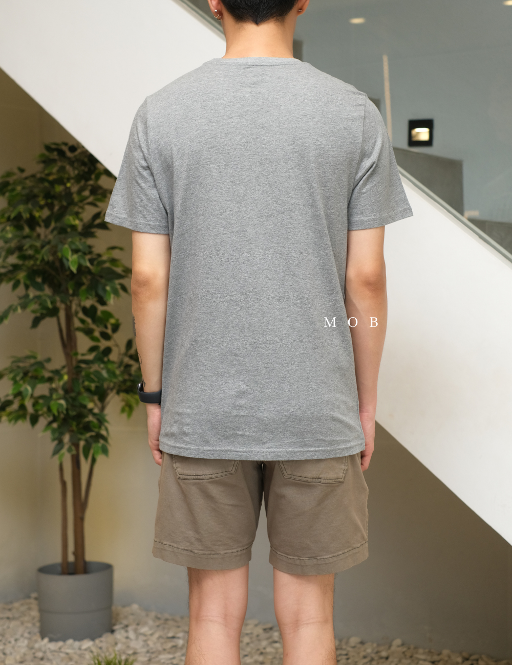 PMSST09026B Sneakers Hanging Series Logo SS Tee Grey 