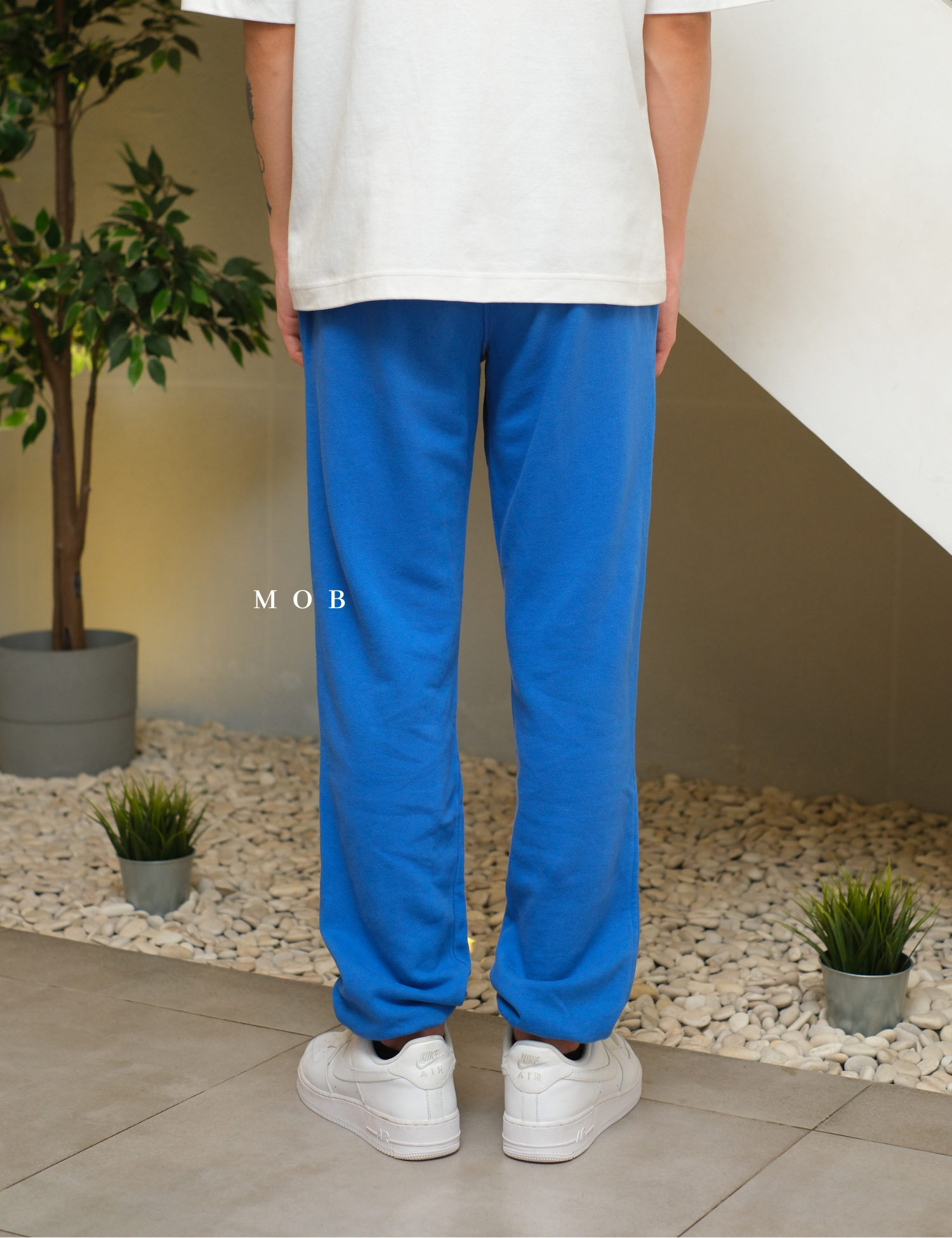 CHMPSP06003B Lightweight Fleece Sweatpants Vintage Blue