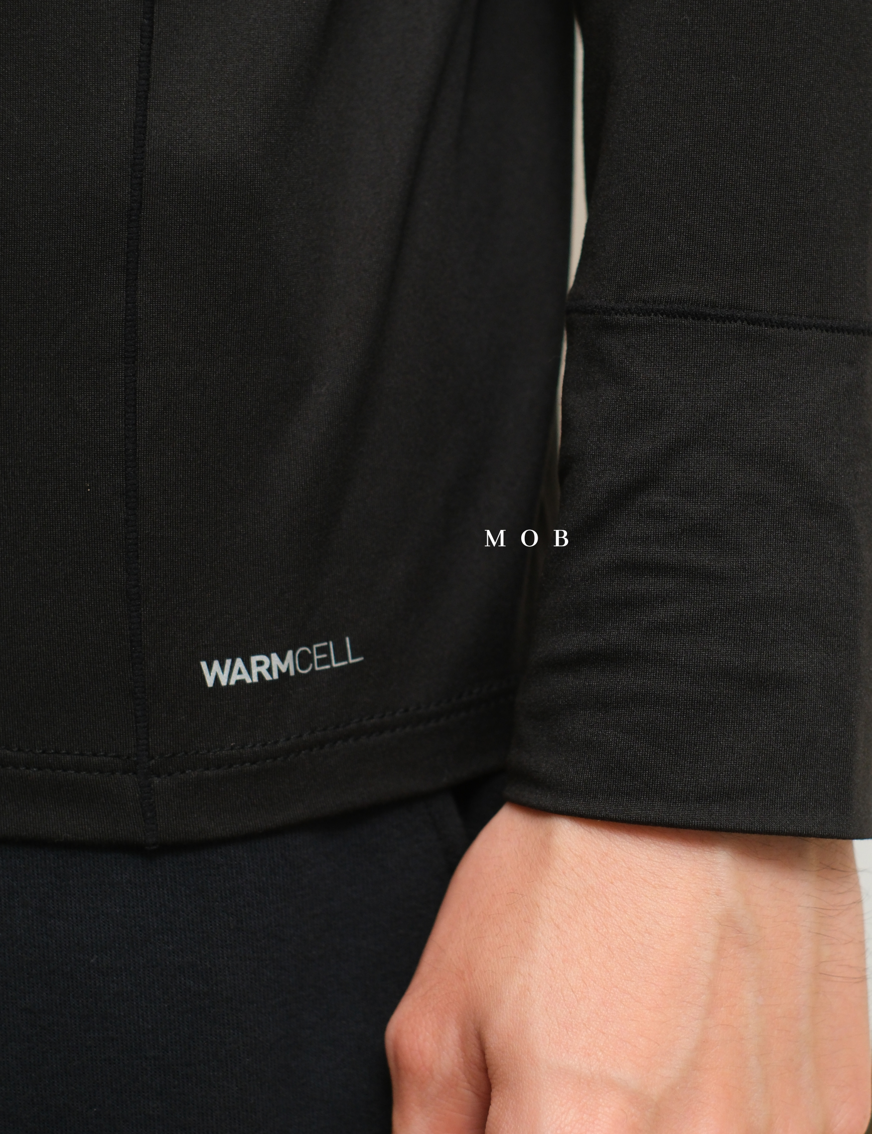 PMBL03002A Warmcell Baselayer Small Hand Logo Black
