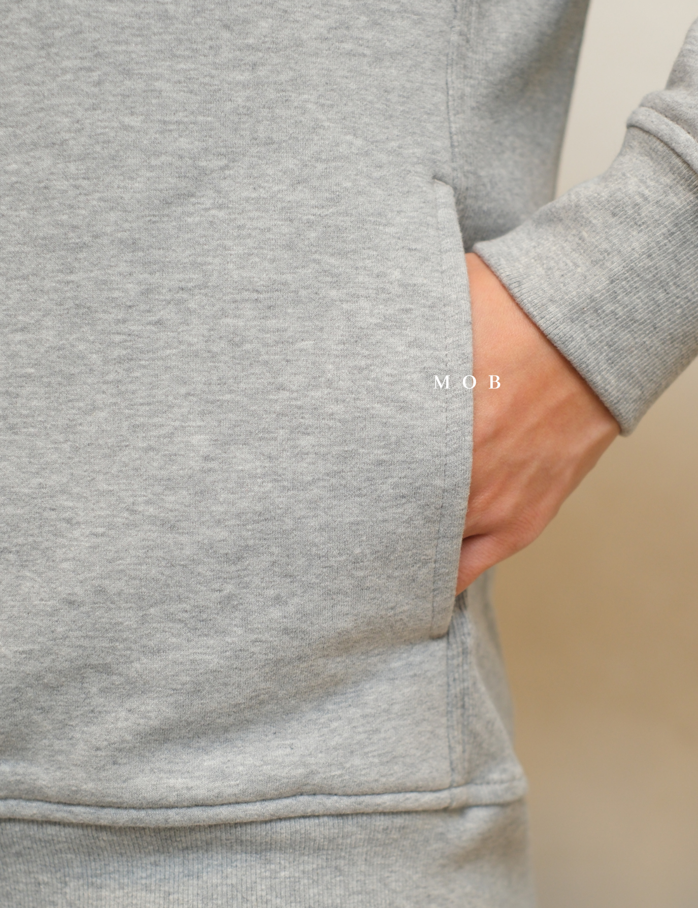 ATHSW02001A Forever Fleece 1/4 Zip Sweatshirt Grey Misty