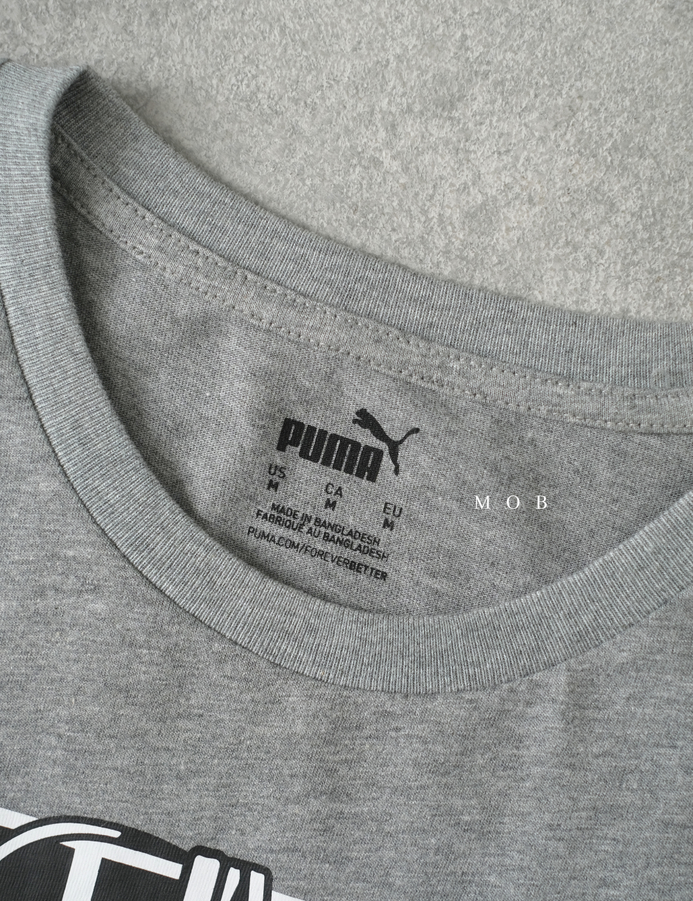 PMSST09026B Sneakers Hanging Series Logo SS Tee Grey 
