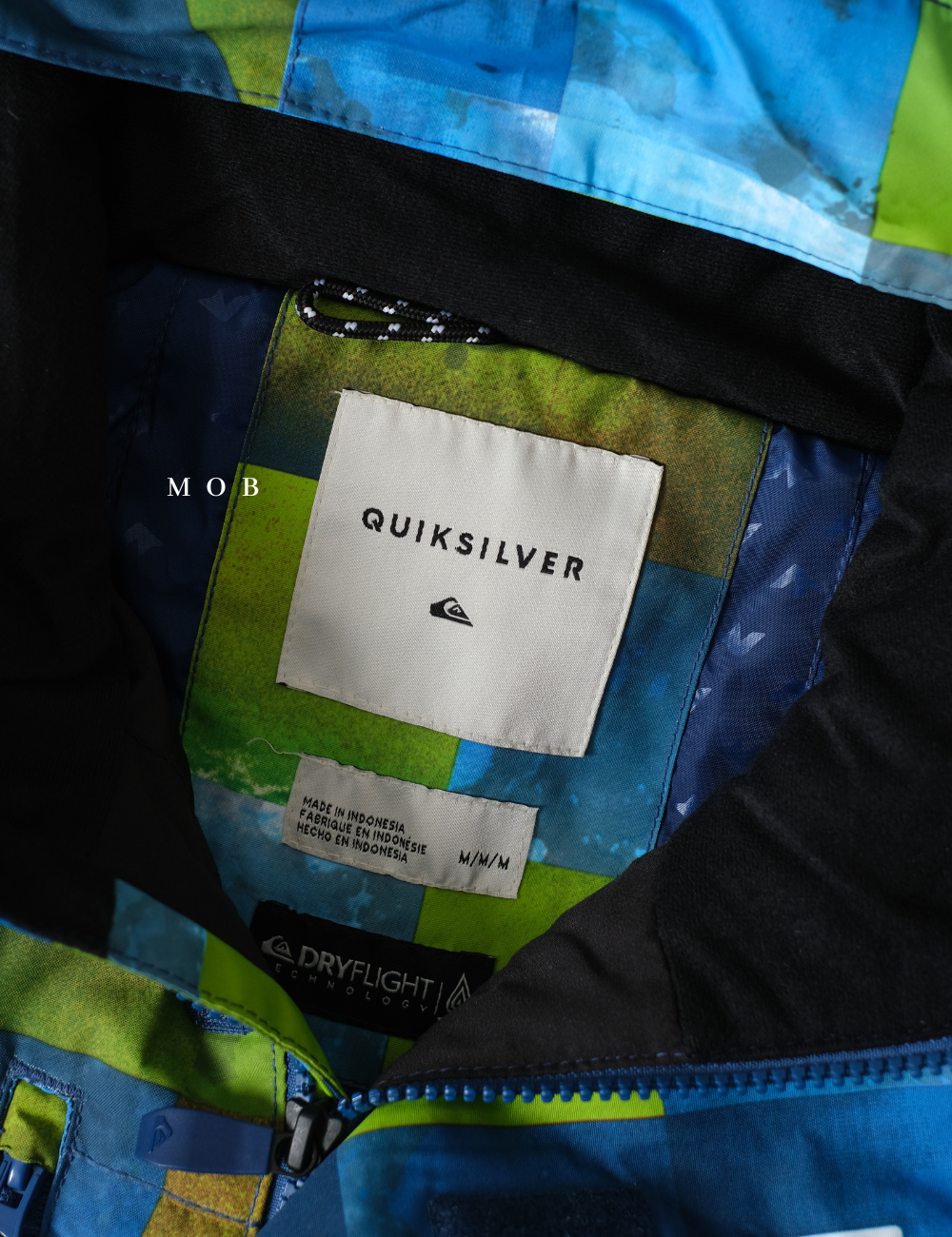 QSWP04010 Mission Snow Jacket Blue Sulphur Icey Check