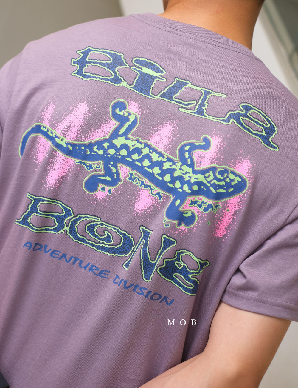 BILLSST02009 Boys Lizard Purple Ash SS Tee