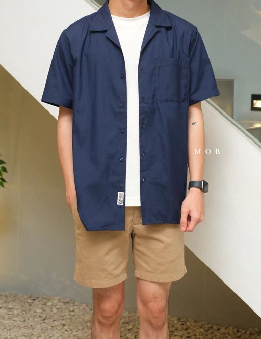 Image of MMSSS02003A Muir Camp SS Shirt Navy