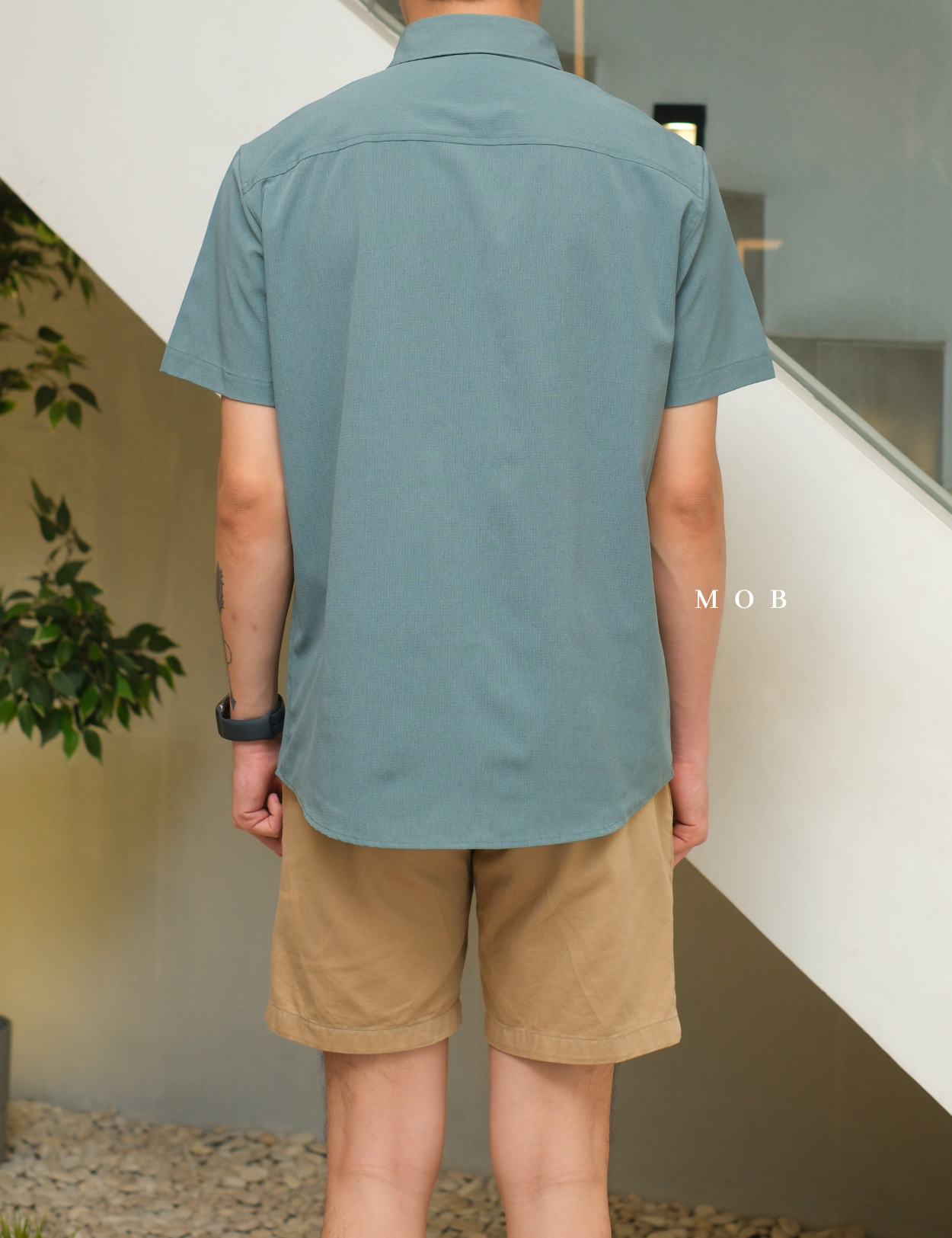 FLXSSS01001C Slim Performance SS Shirt Sage Green