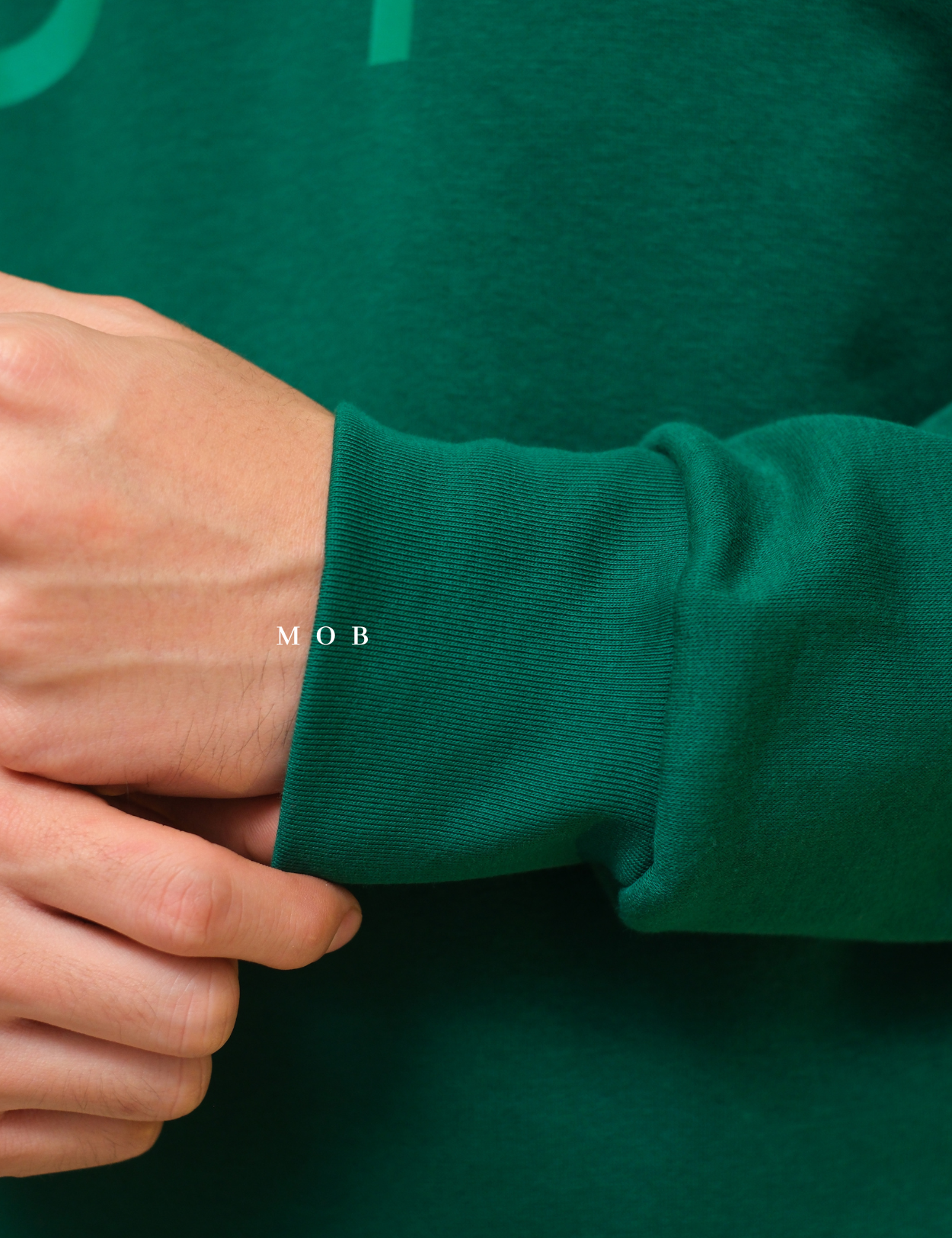 GPSW01001B Retro Logo Sweatshirt Dark Green