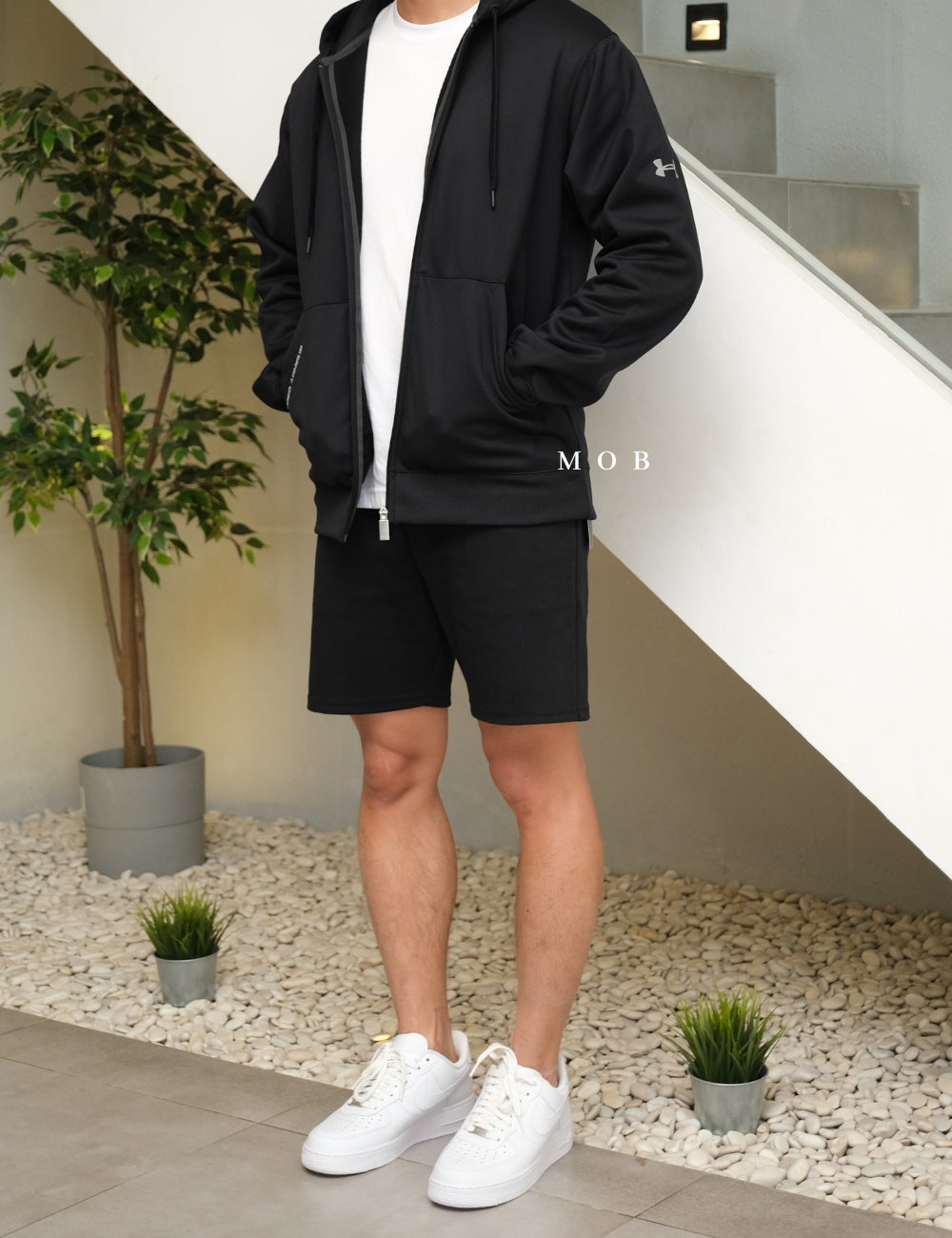 UAFZ01001 Fleece Full-Zip Hoodie Black