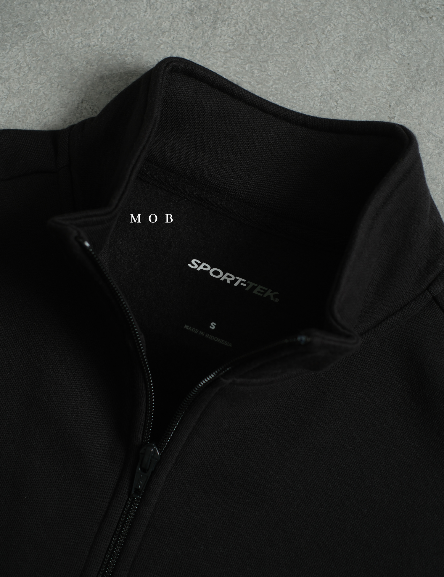 STSW05001C Basic 1/4 Zip Sweatshirt Black