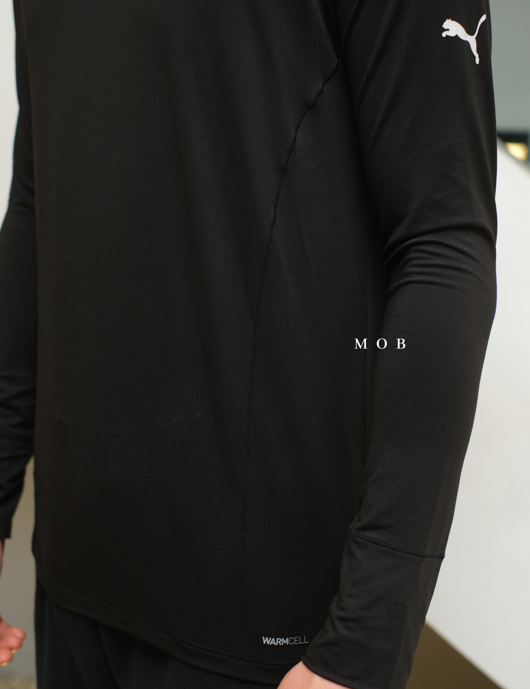 PMBL03002A Warmcell Baselayer Small Hand Logo Black
