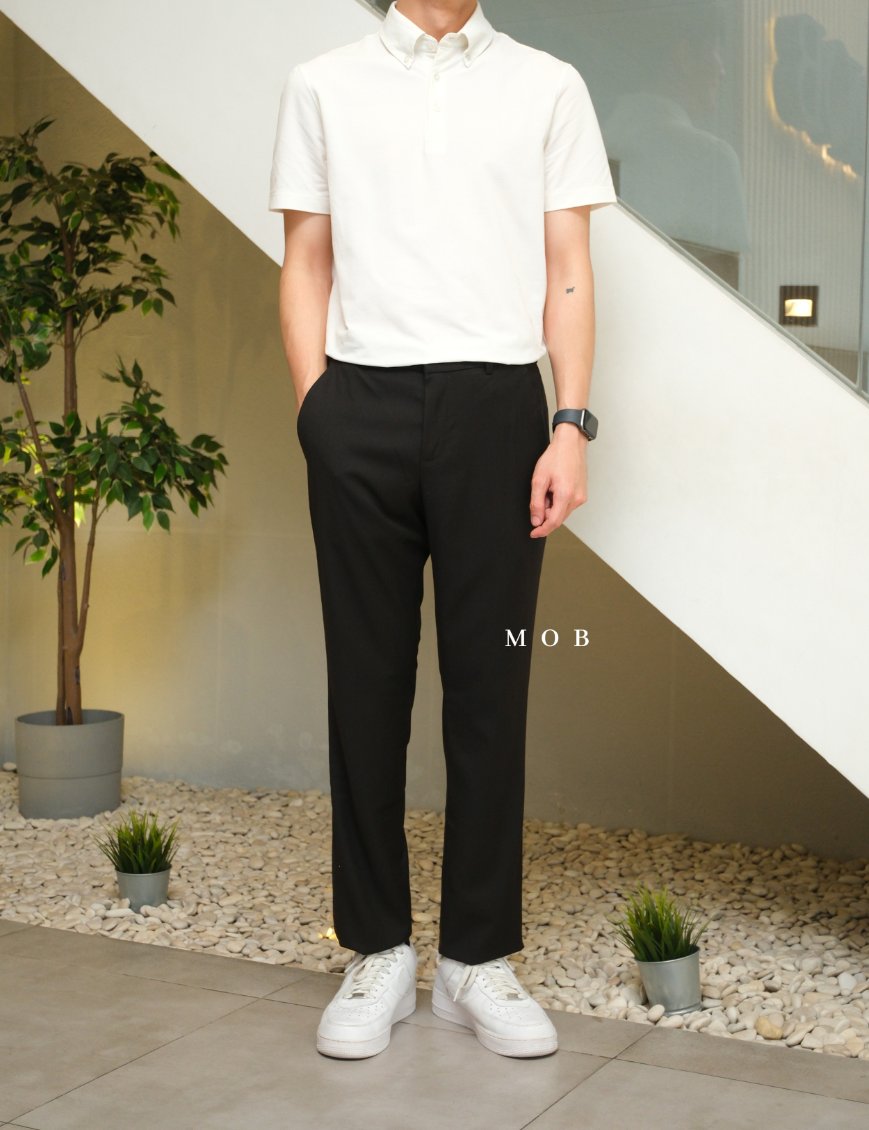 PEPT06003A SLIM Portfolio Pants Black