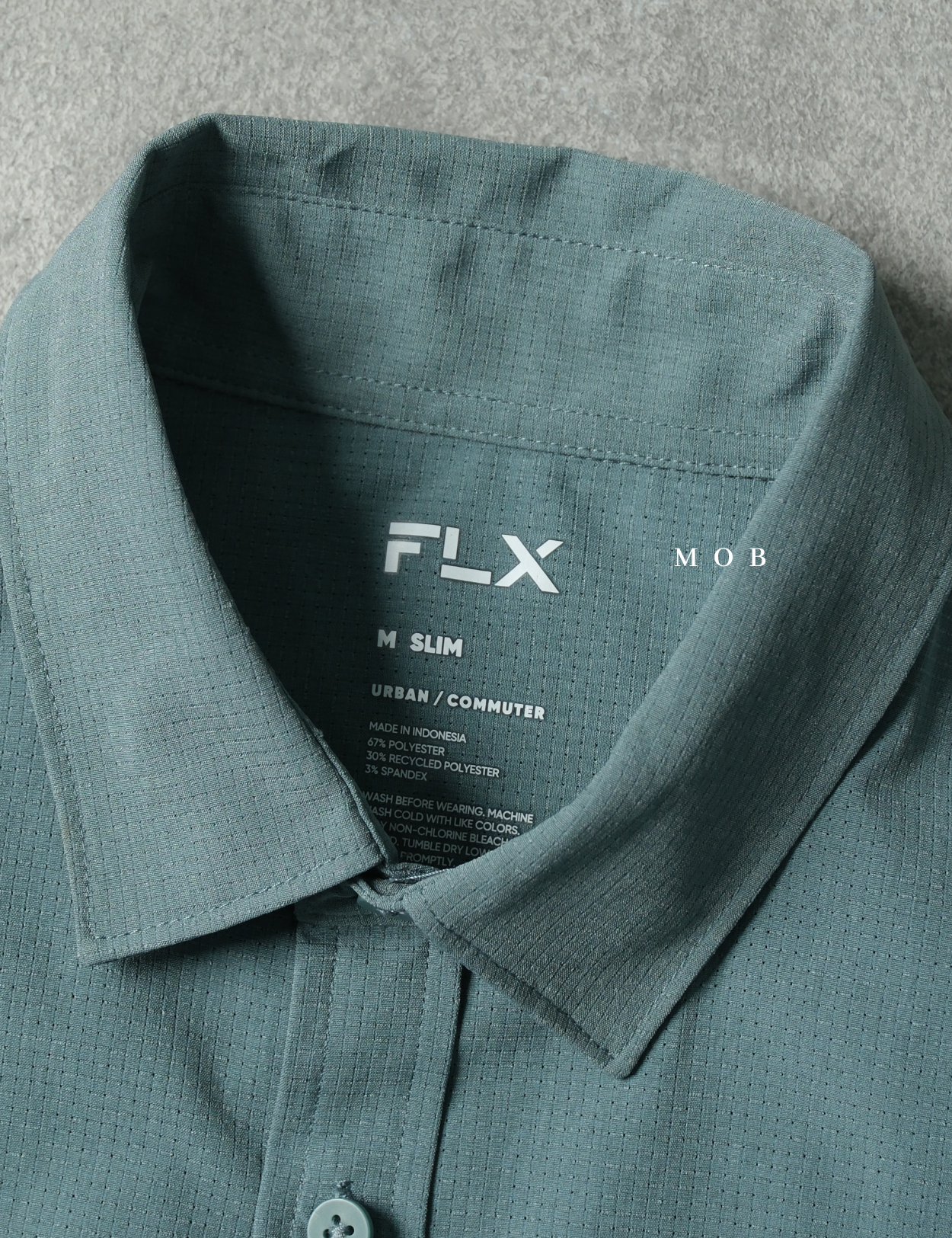 FLXSSS01001C Slim Performance SS Shirt Sage Green