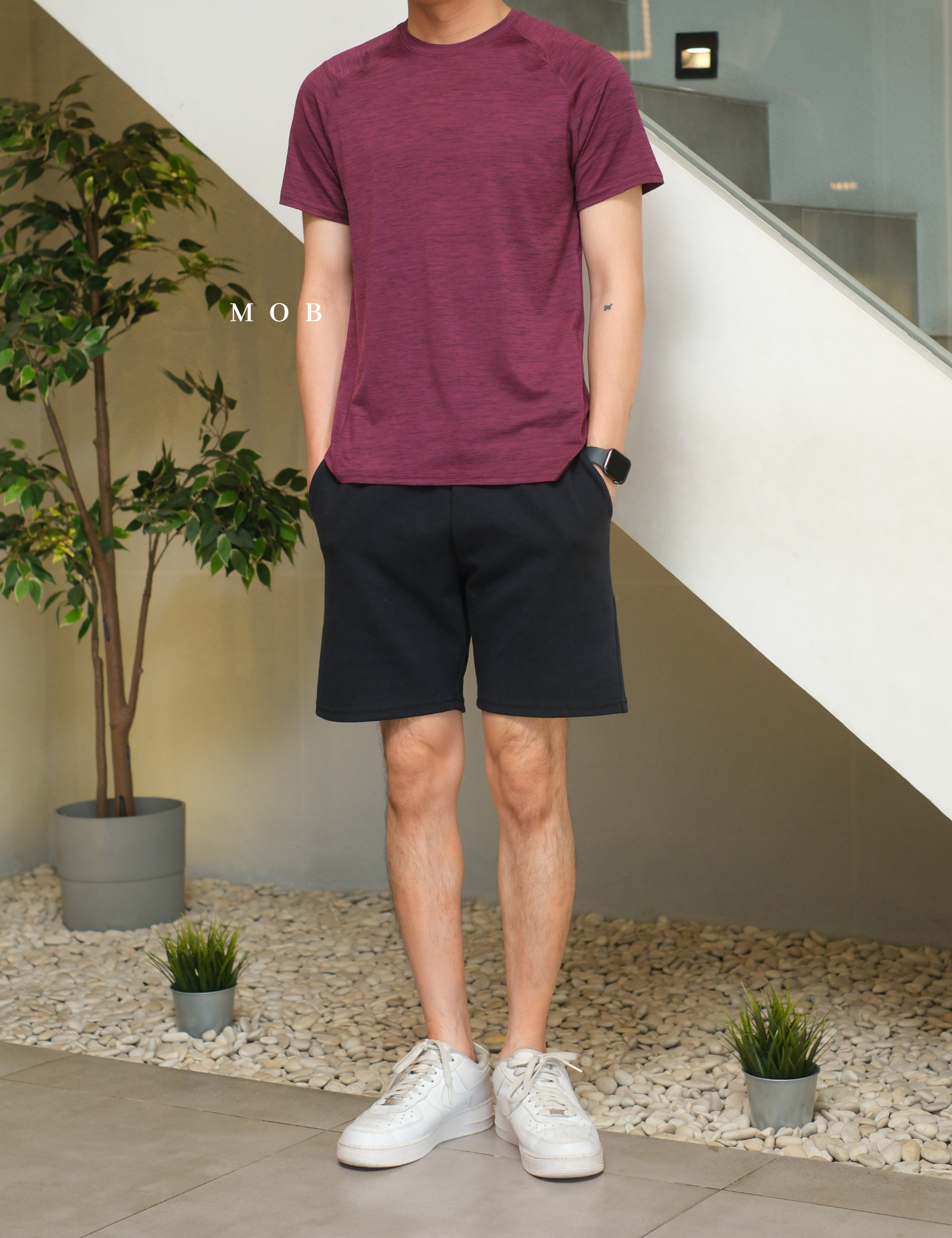 HMSST02001A DryMove SS Tee Purple Misty