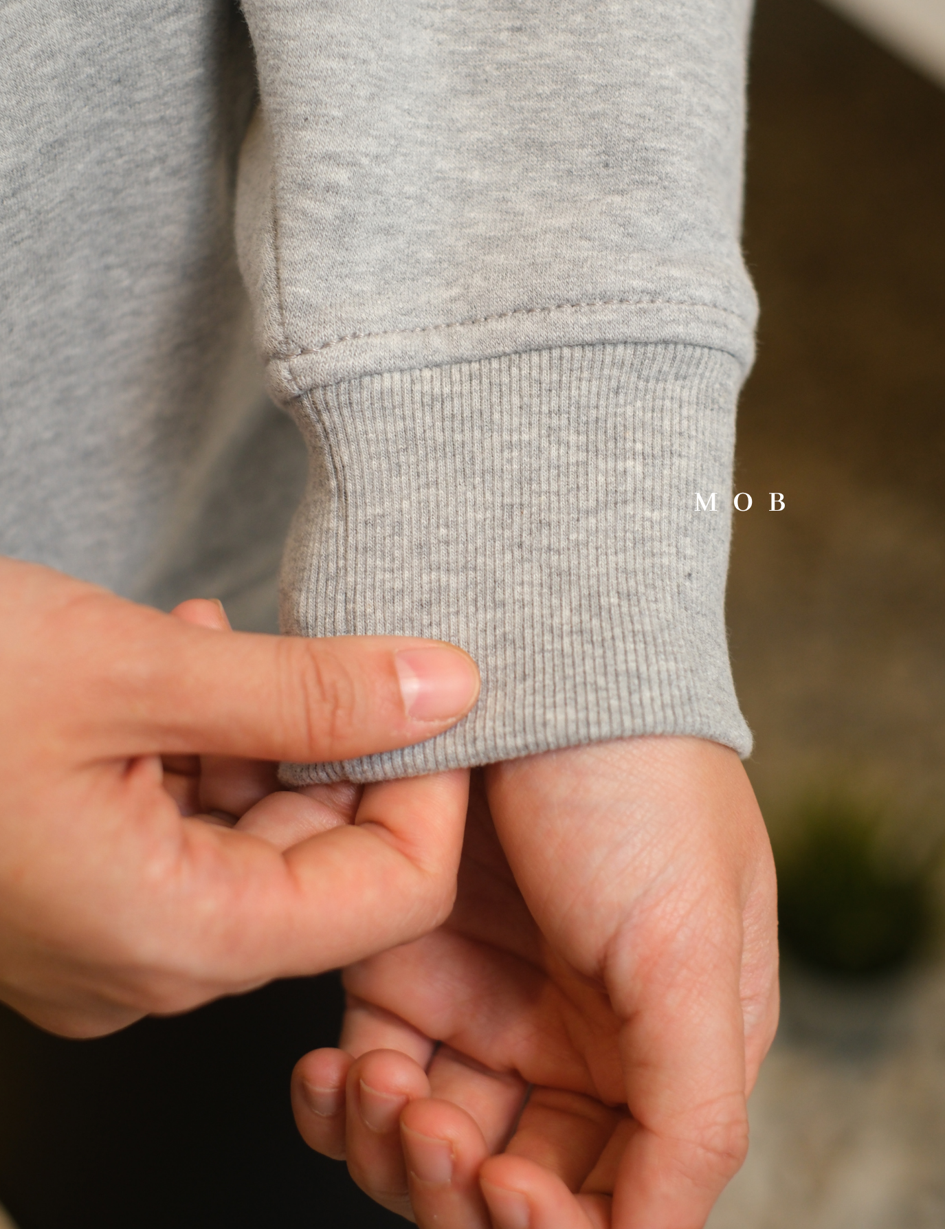 ATHSW02001A Forever Fleece 1/4 Zip Sweatshirt Grey Misty