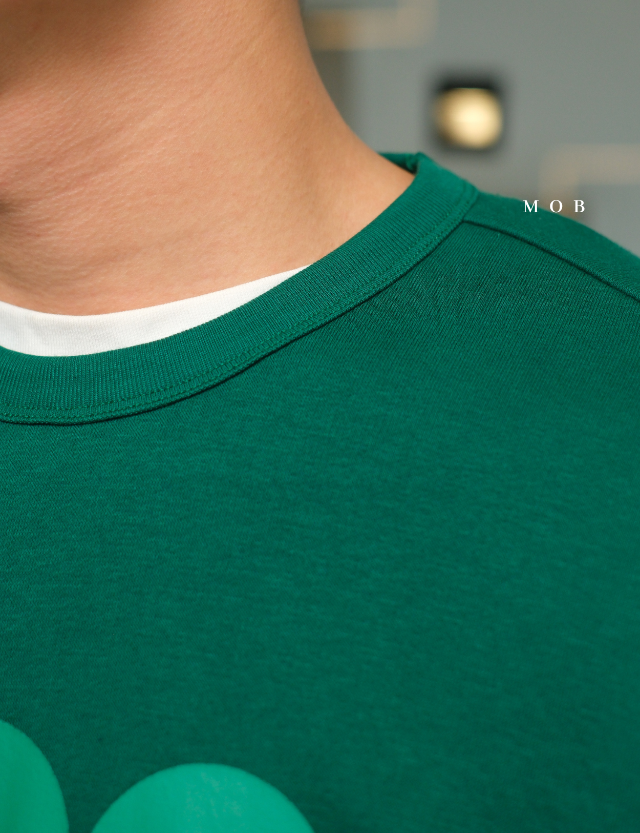 GPSW01001B Retro Logo Sweatshirt Dark Green